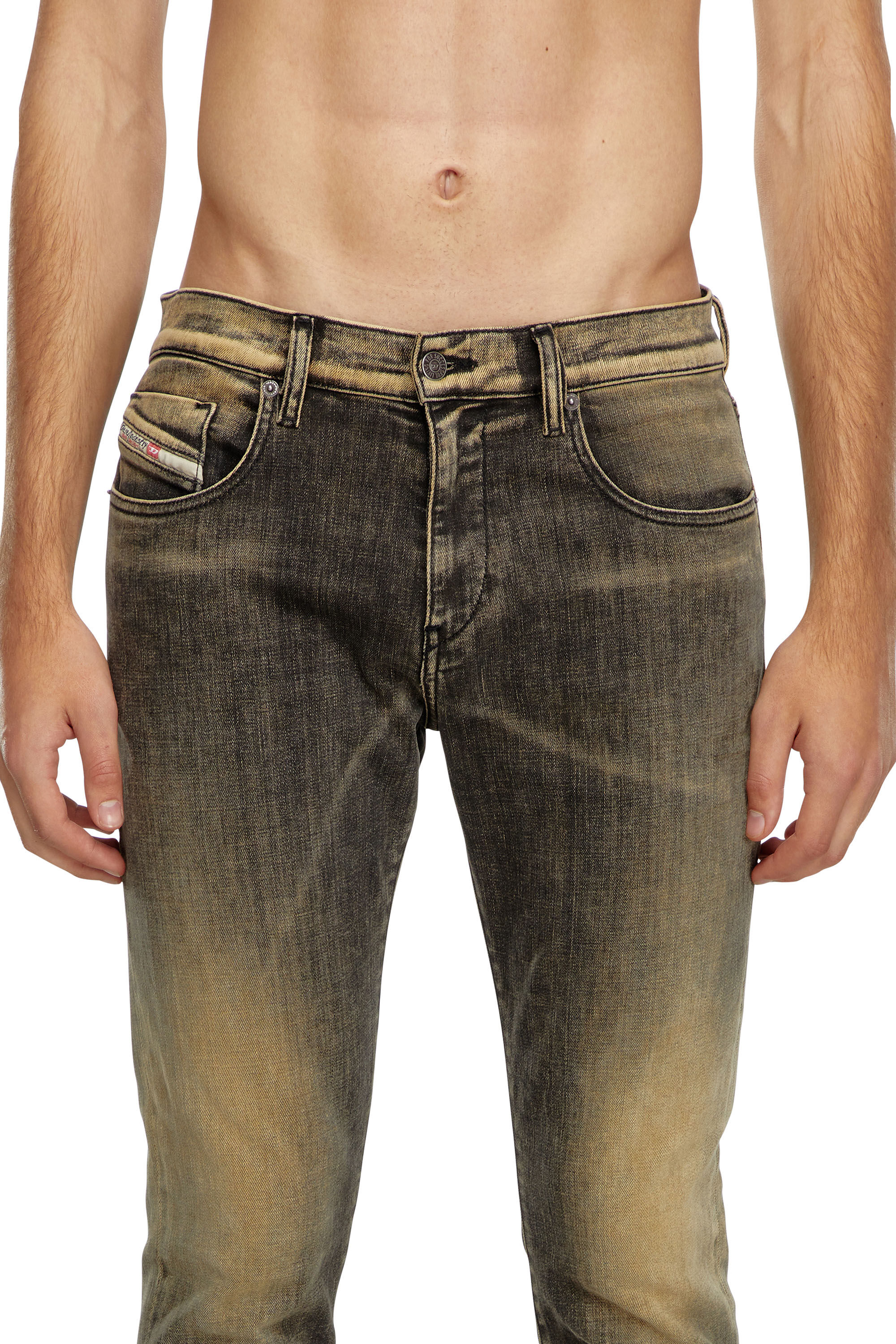 Men's Slim Jeans | Black/Beige | Diesel 2019 D-Strukt