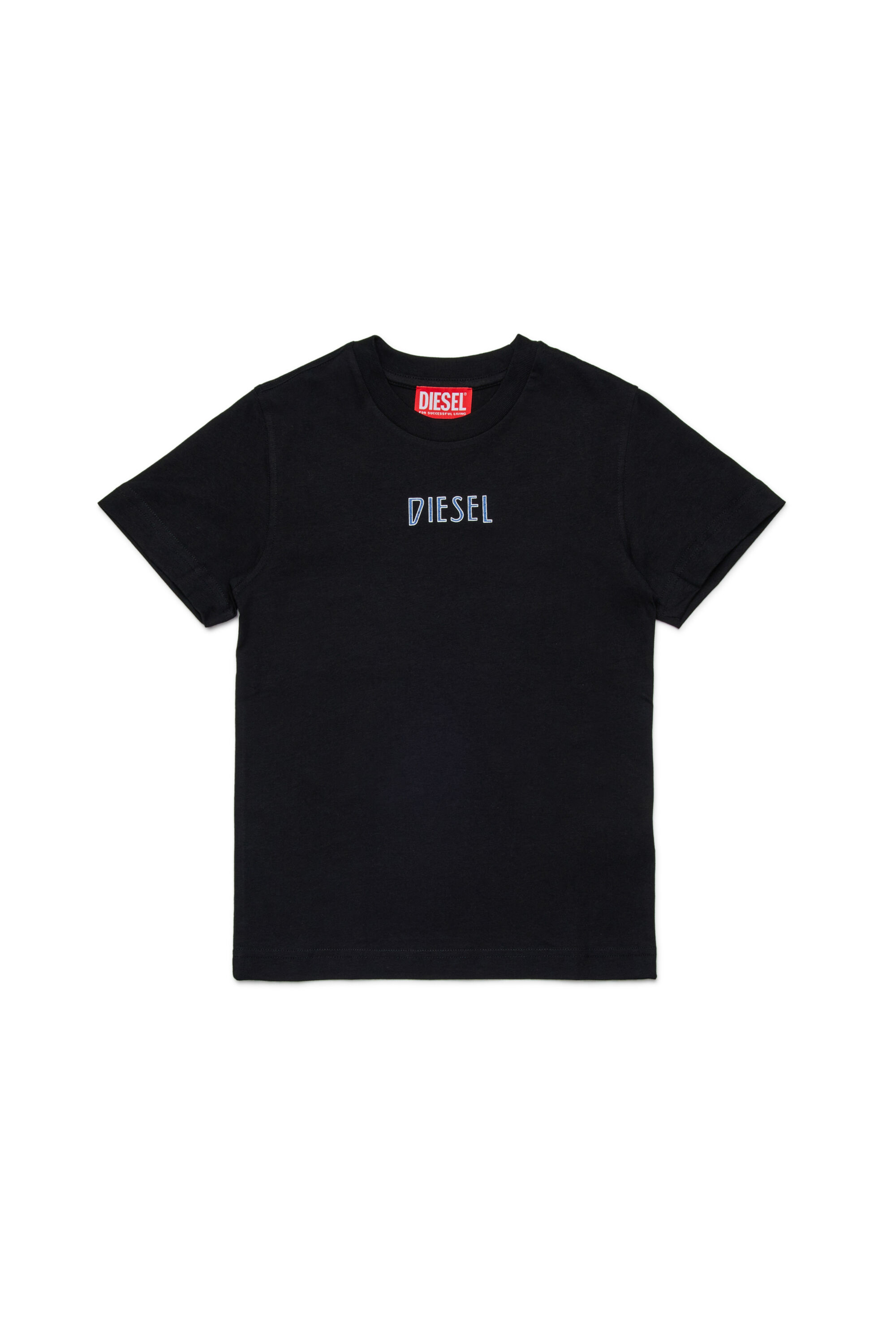 Diesel - TJUSTL31, Man's Cotton T-shirt with logo in Black - 1