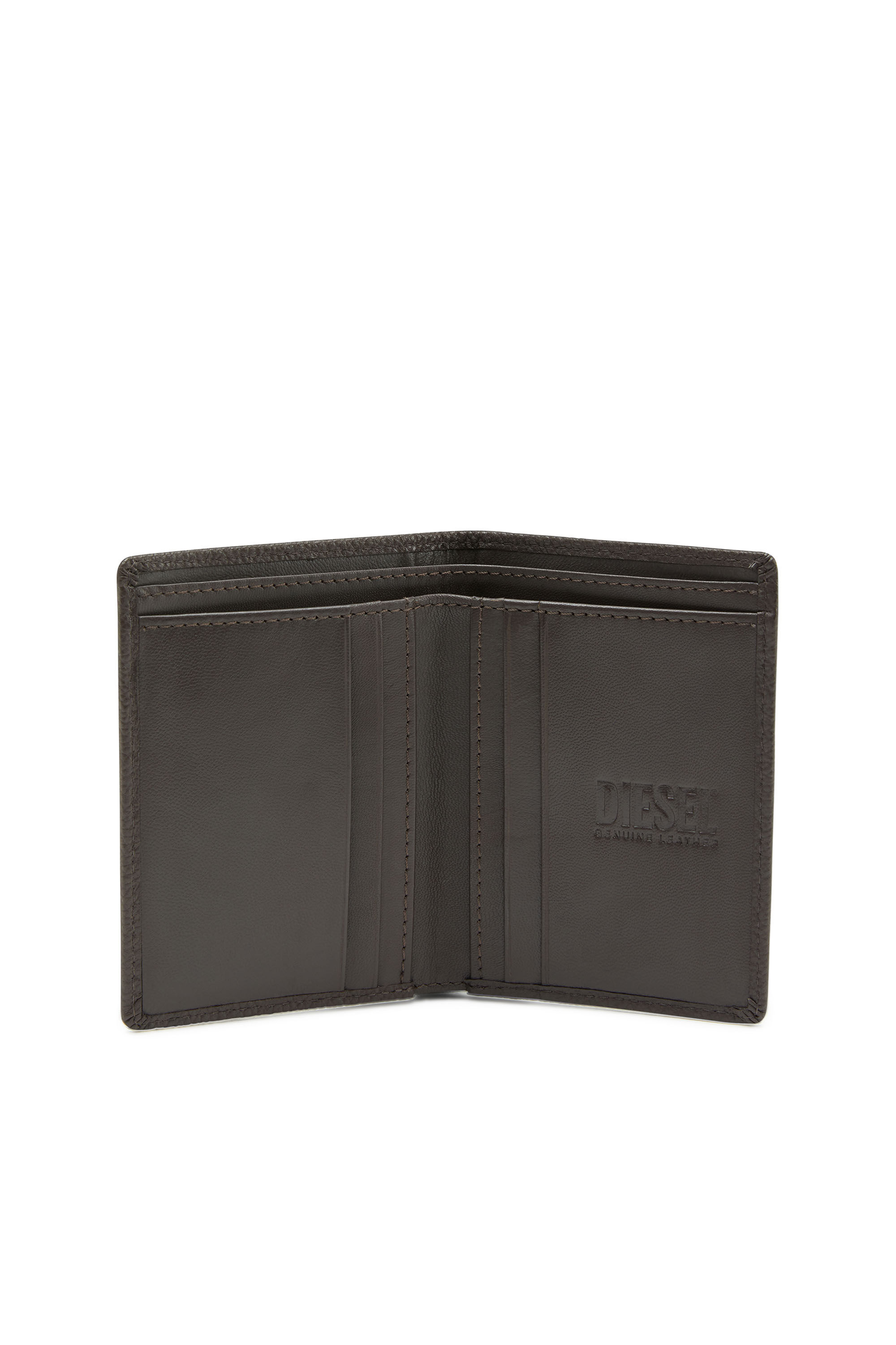 VERTICAL NEELA Man: Leather bi-fold wallet with logo plaque | Diesel