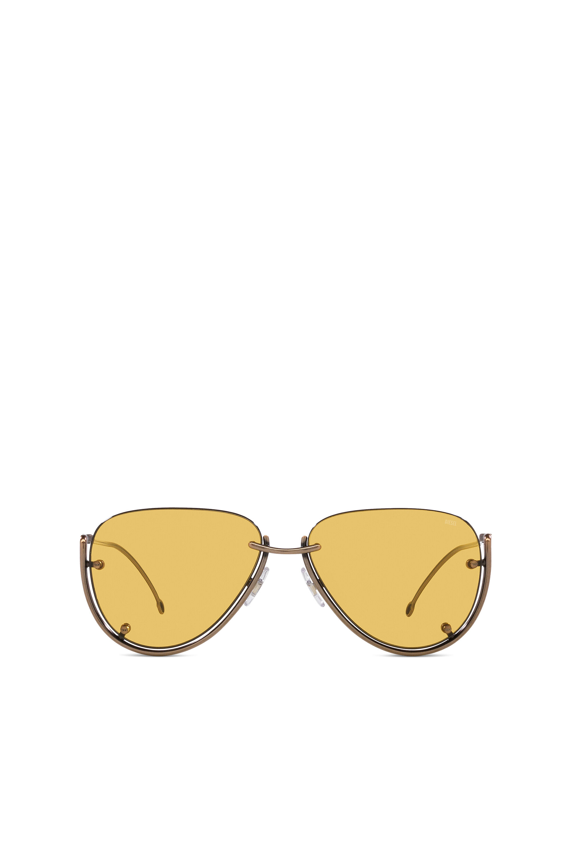 在庫処分 激安 Women's Pilot model sunglasses | Yellow | Diesel 小物