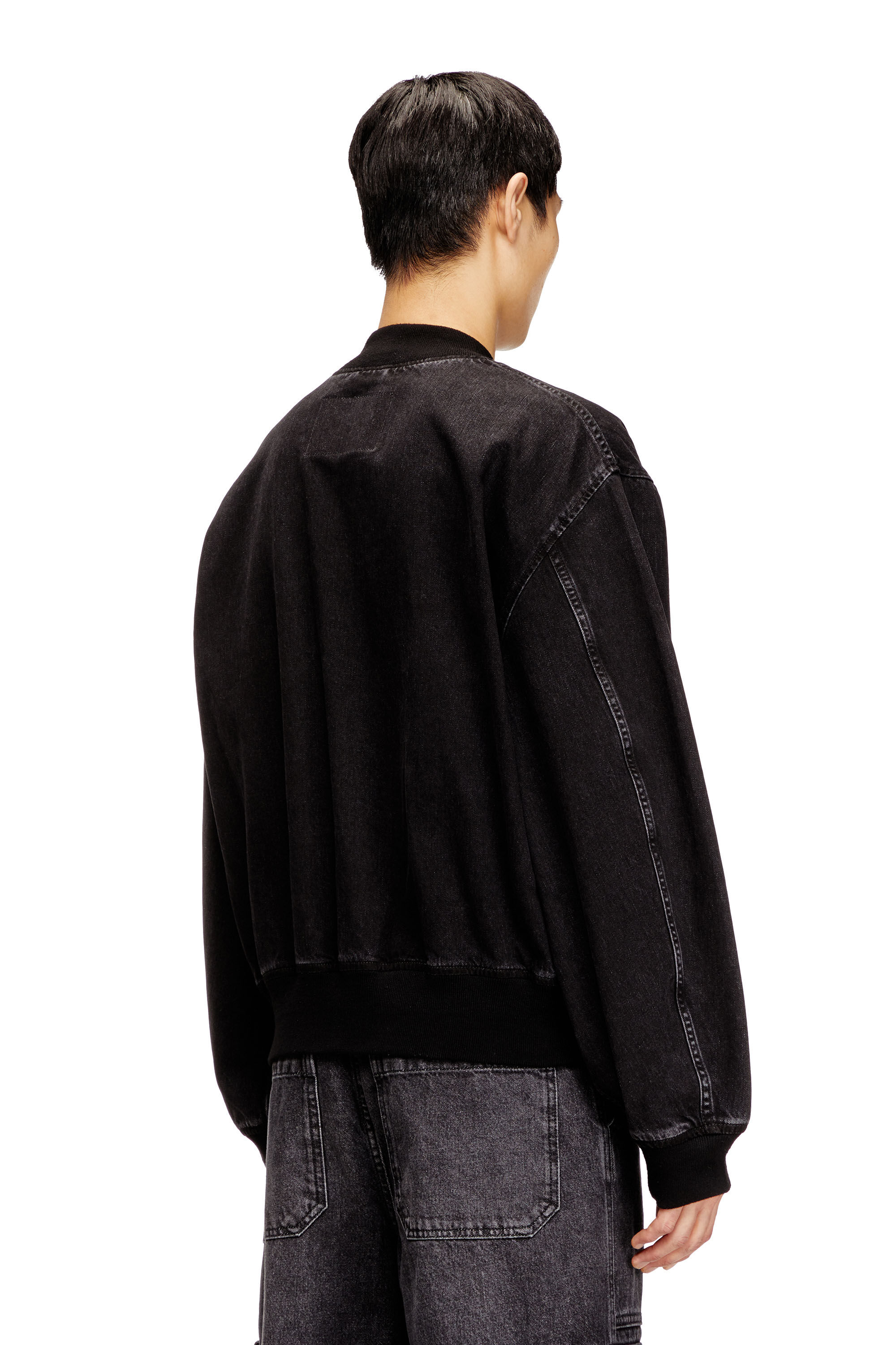 ジャケット・アウター grunge diesel bomber jacket y2k black Women's Bomber jacket in denim | Black | Diesel