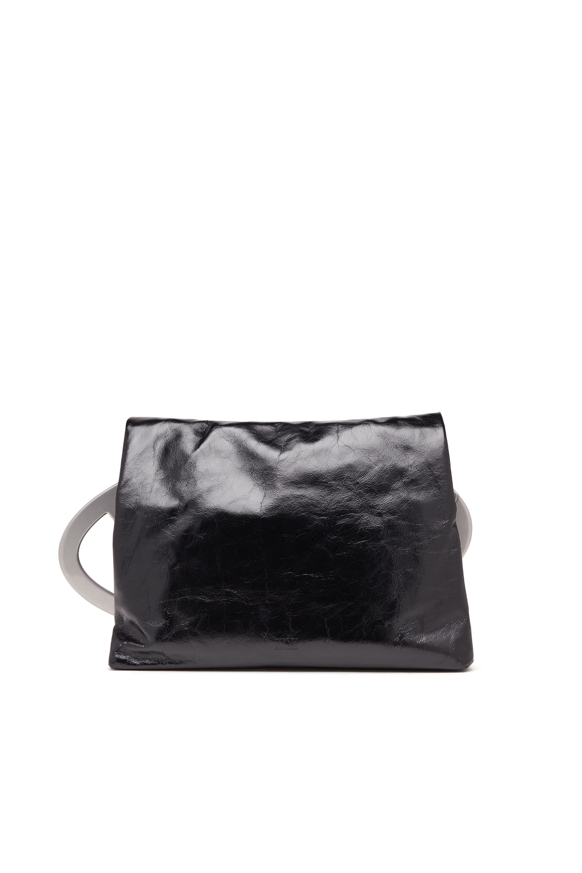 予約販売 crinkled in bag Big-D-Clutch Women's leather Diesel | Black | バッグ
