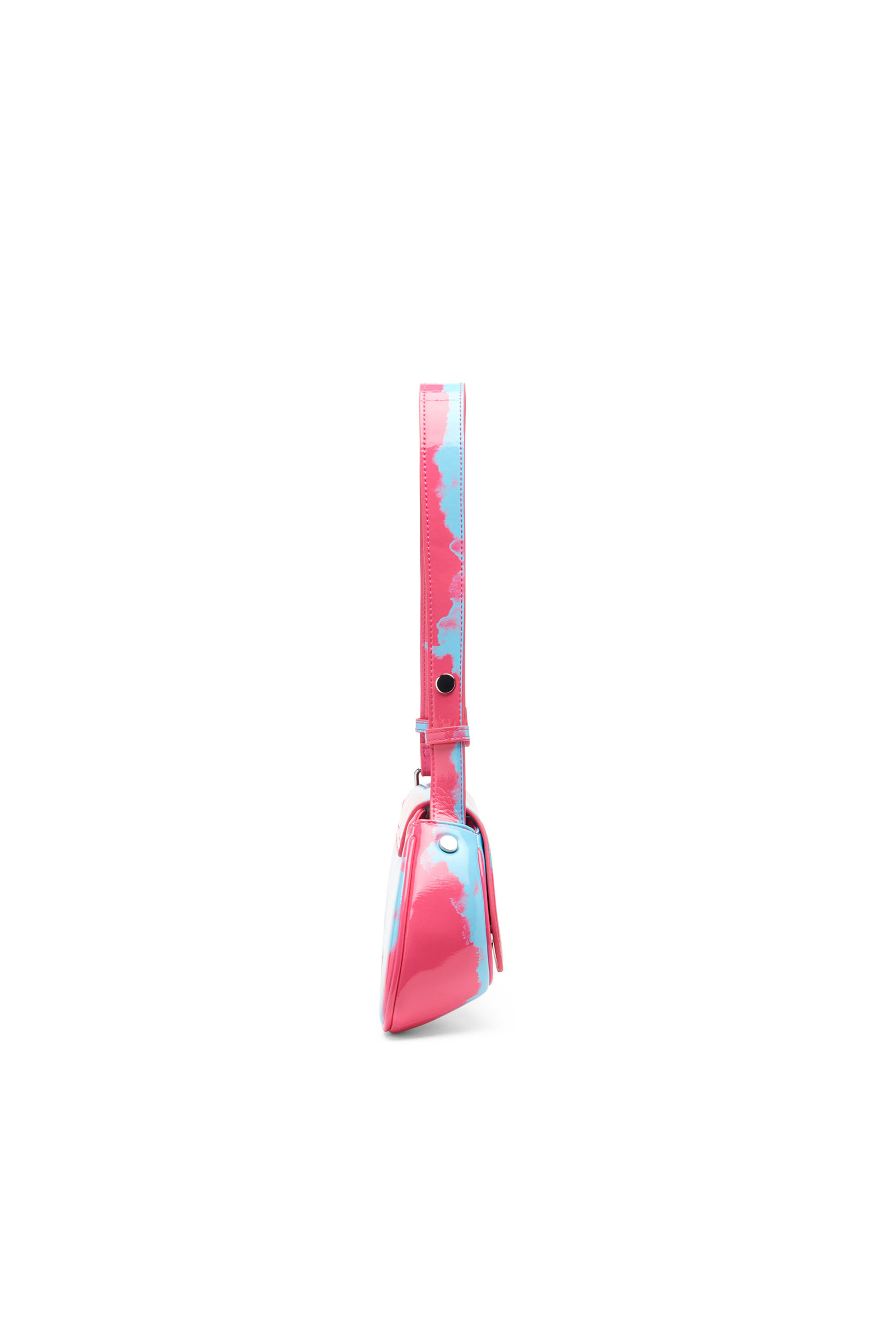 Women's Play-Shoulder bag in printed glossy PU | Multicolor