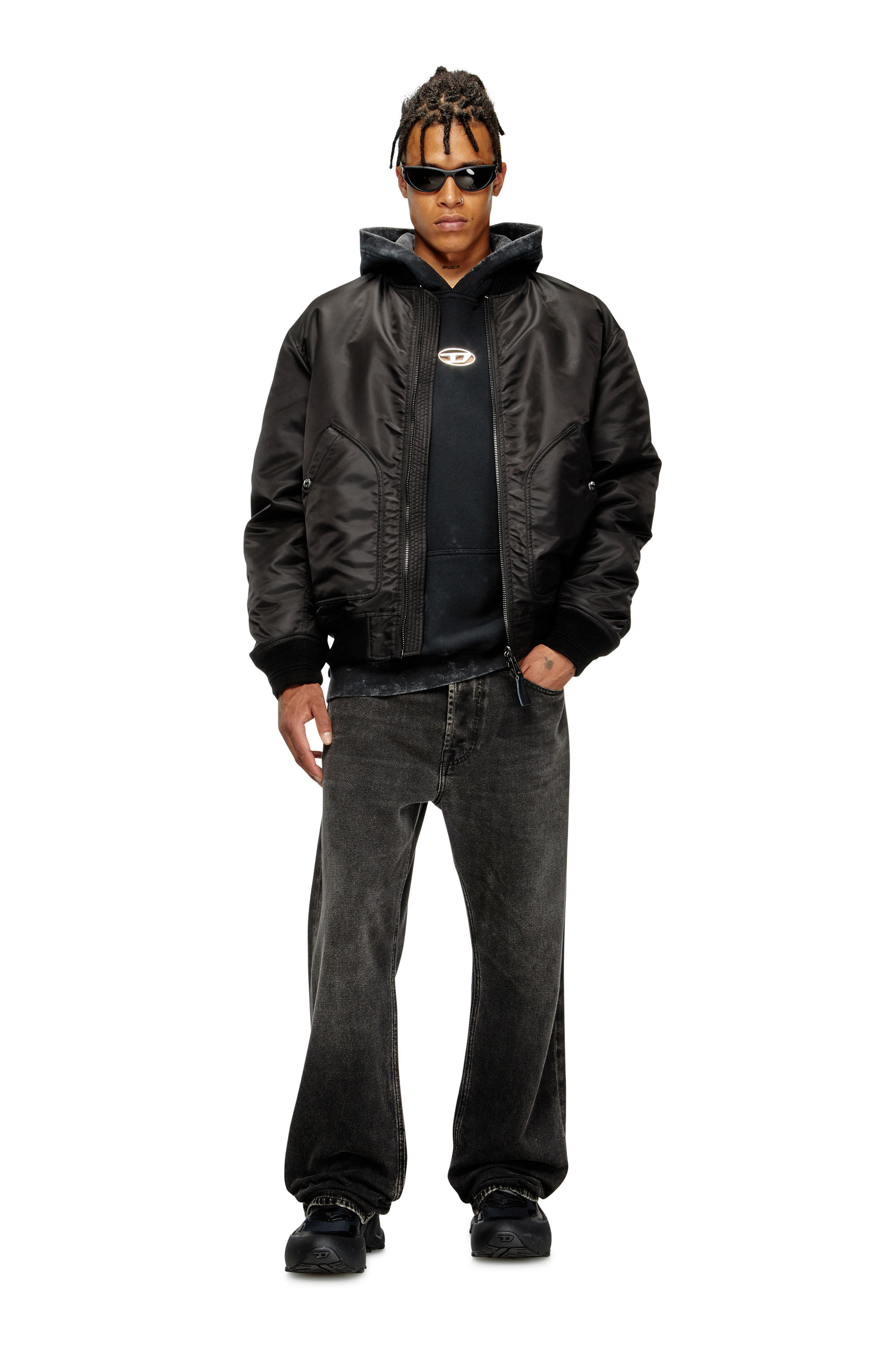 パーカー・フーディ DIESEL FELPA S-BOXT-HOOD-T10 IN JERSEY Diesel Hoodie 