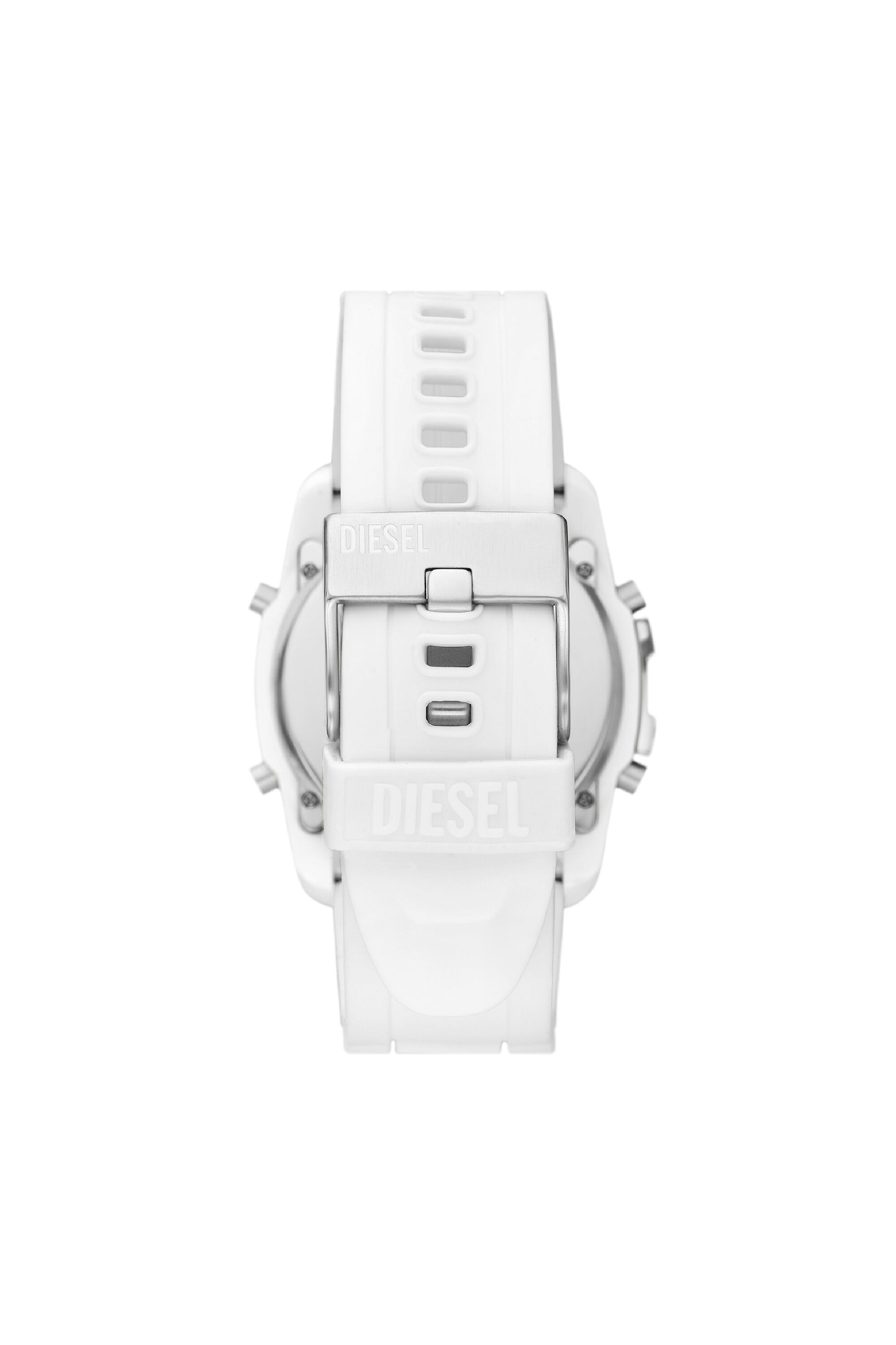 Men's Master Chief Digital silicone watch | White | Diesel