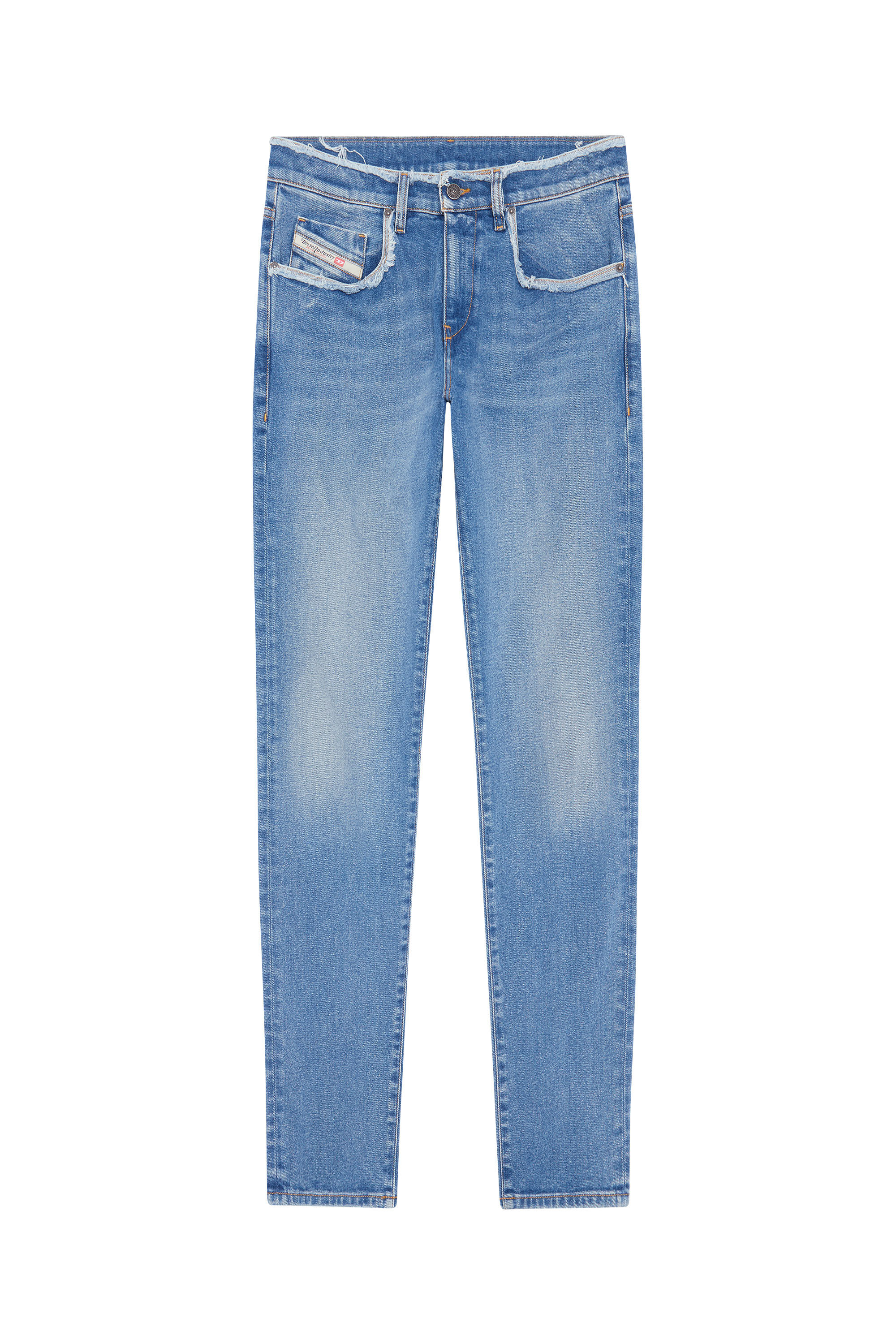 2019 D STRUKT SP 09E19 Man Slim Medium blue Jeans Diesel