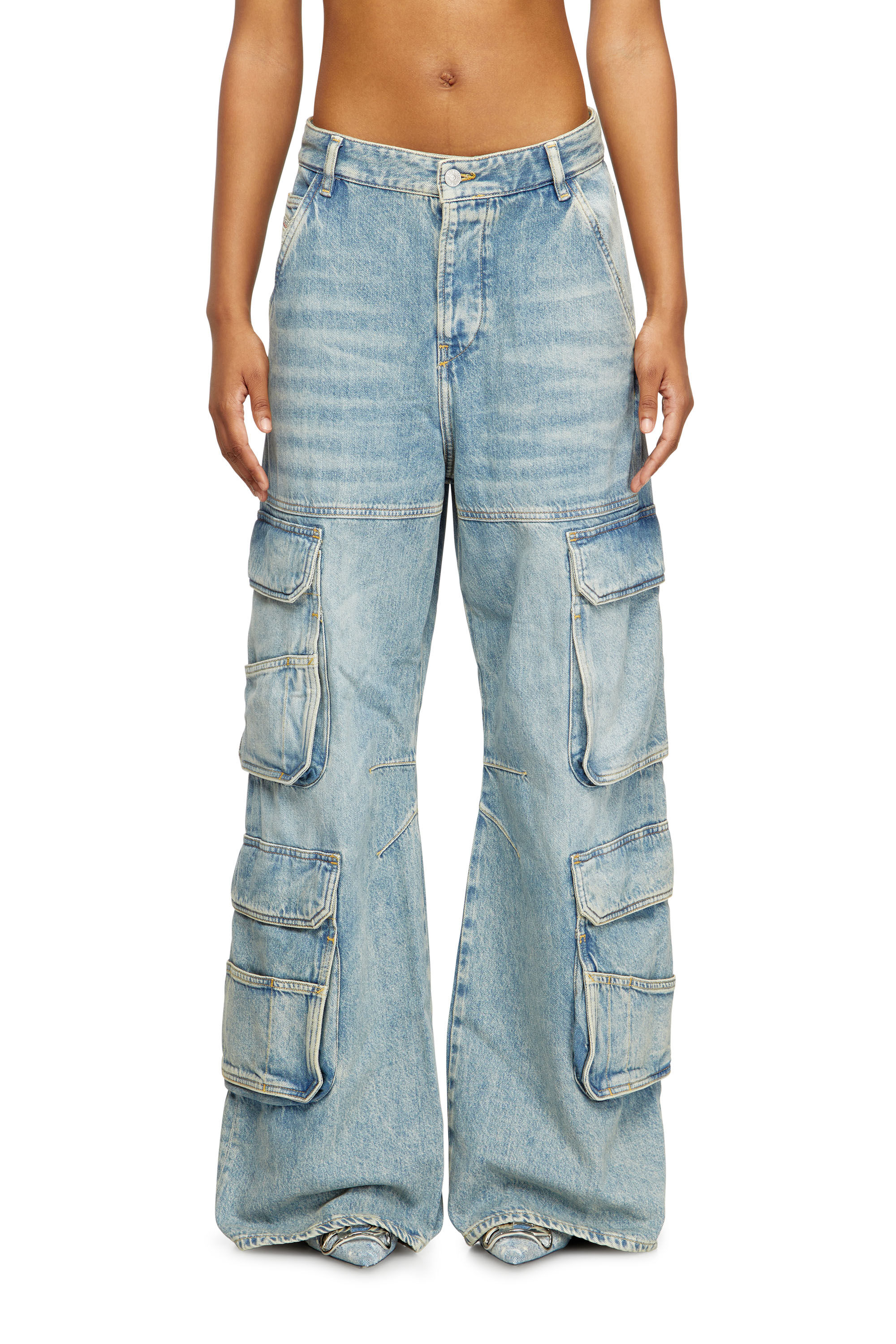Women's Relaxed Jeans | Light Blue | Diesel 1996 D-Sire