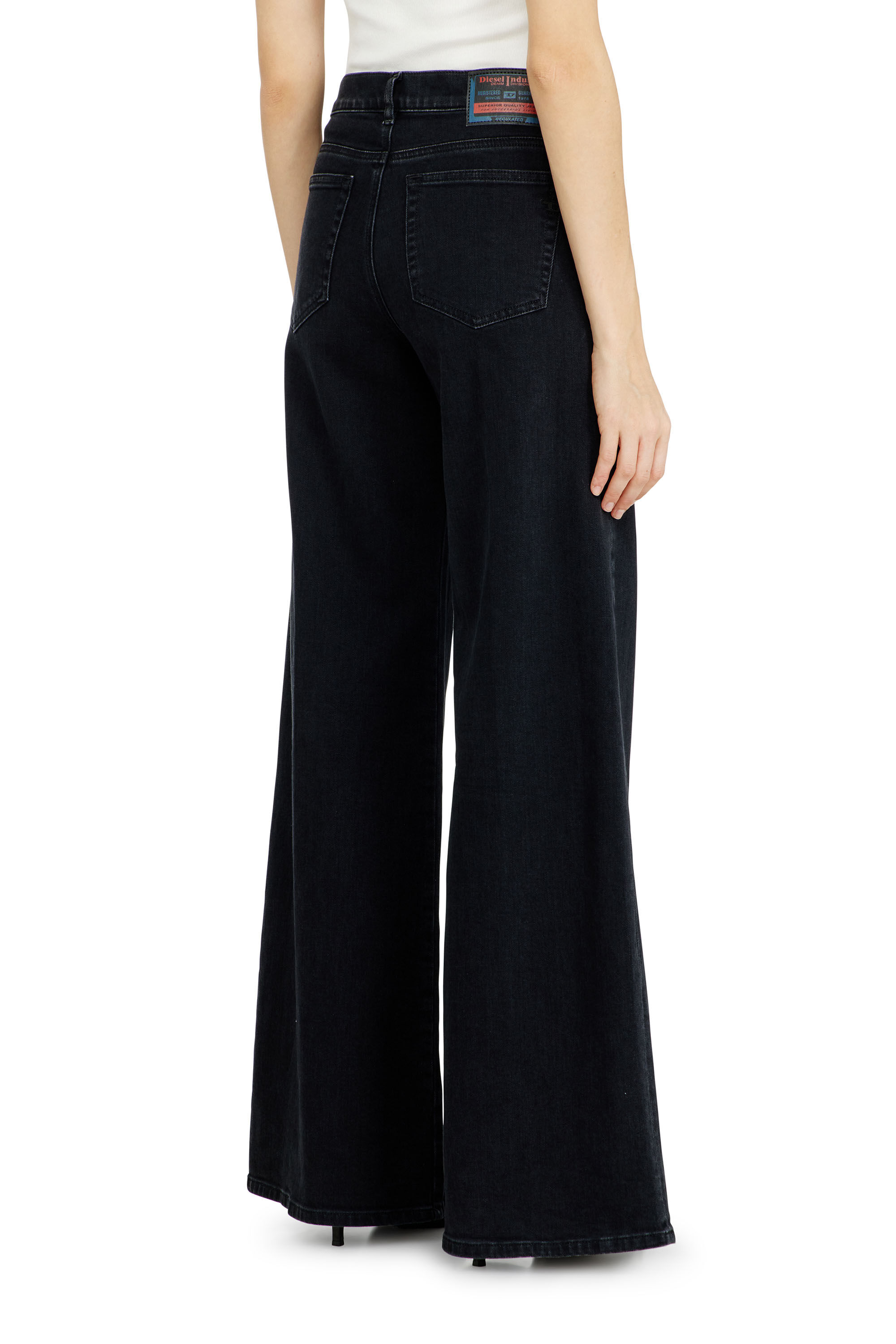 Women's Flare Jeans | Black/Dark grey | Diesel 1978 D-Akemi