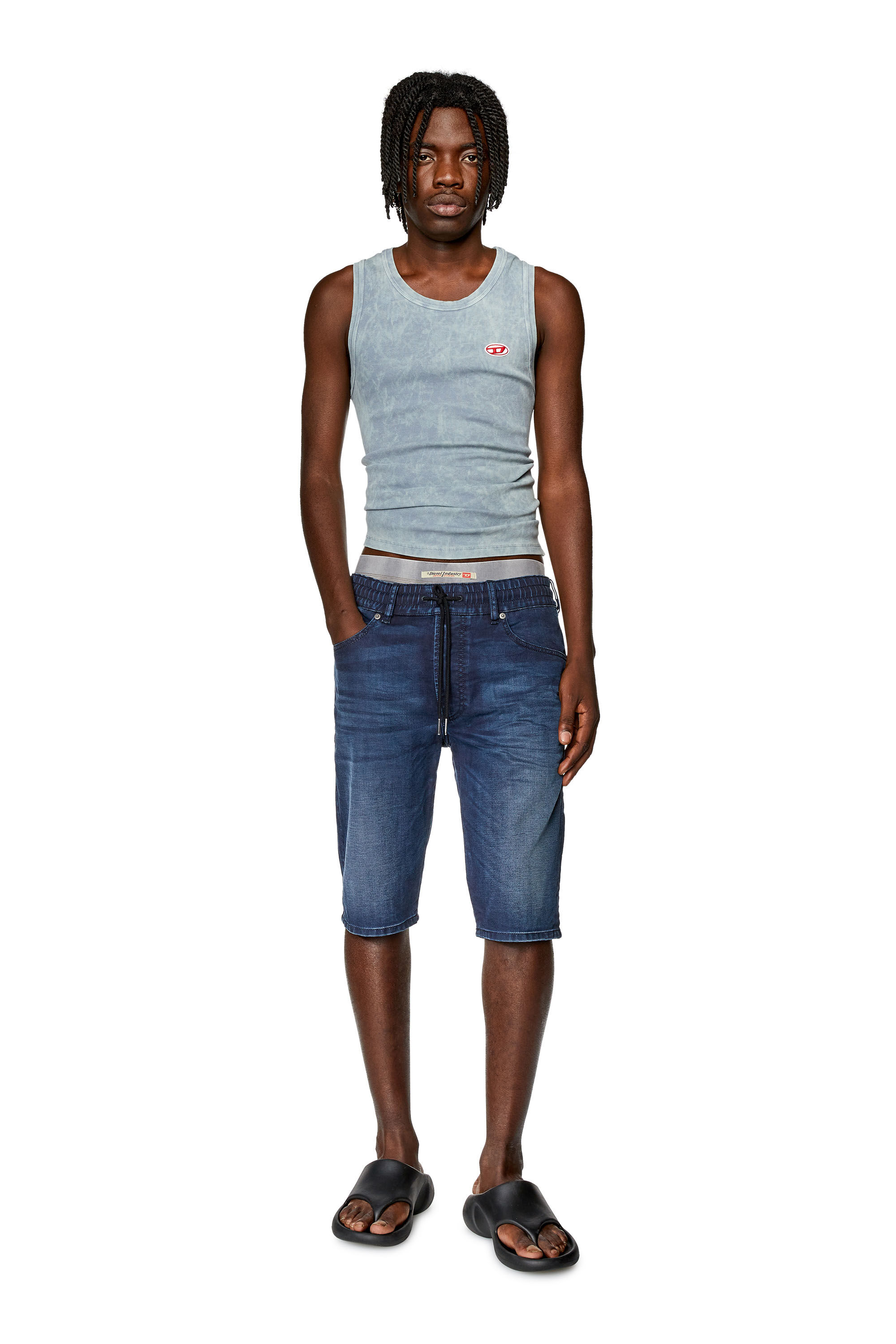 Men's Chino shorts in JoggJeans | Blue | Diesel