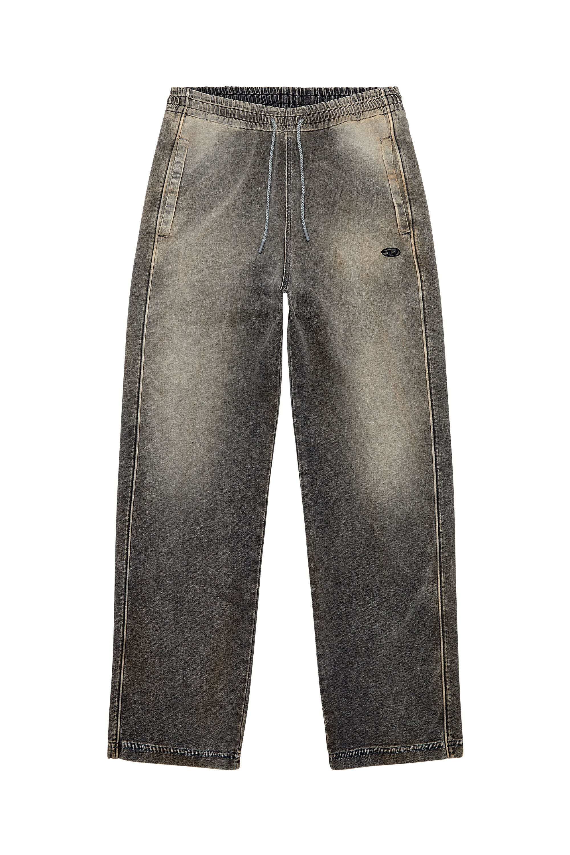 Men's Straight Jeans | Grey | Diesel D-Martians Track Denim