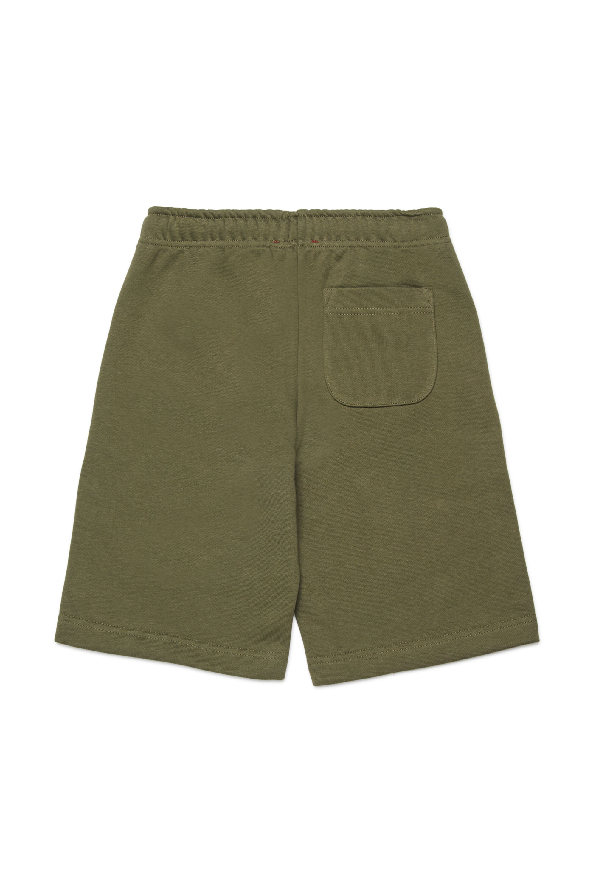 Diesel - PSVALE SHORT, Man's Cotton shorts with shadow logo in Green - 2