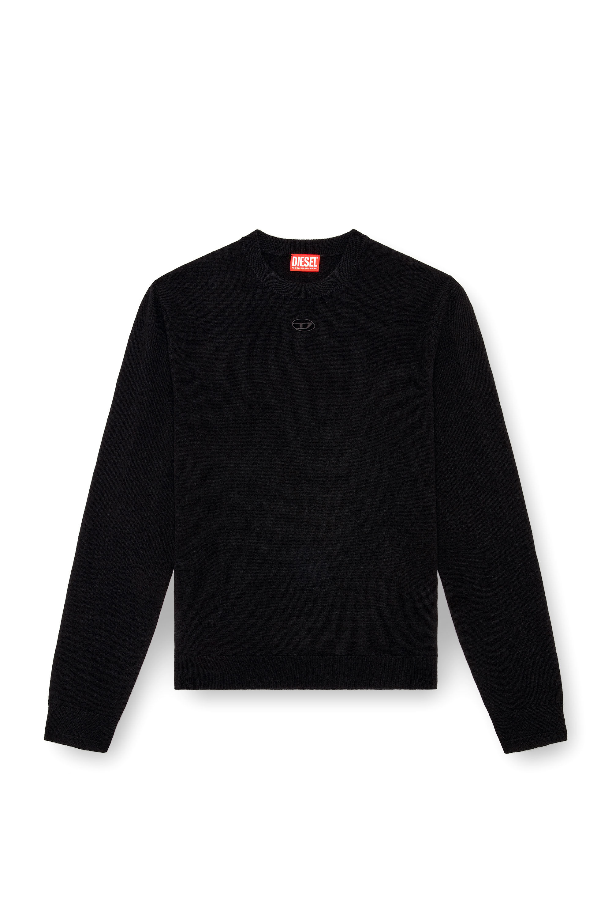 Men's Wool and cashmere jumper | Black | Diesel