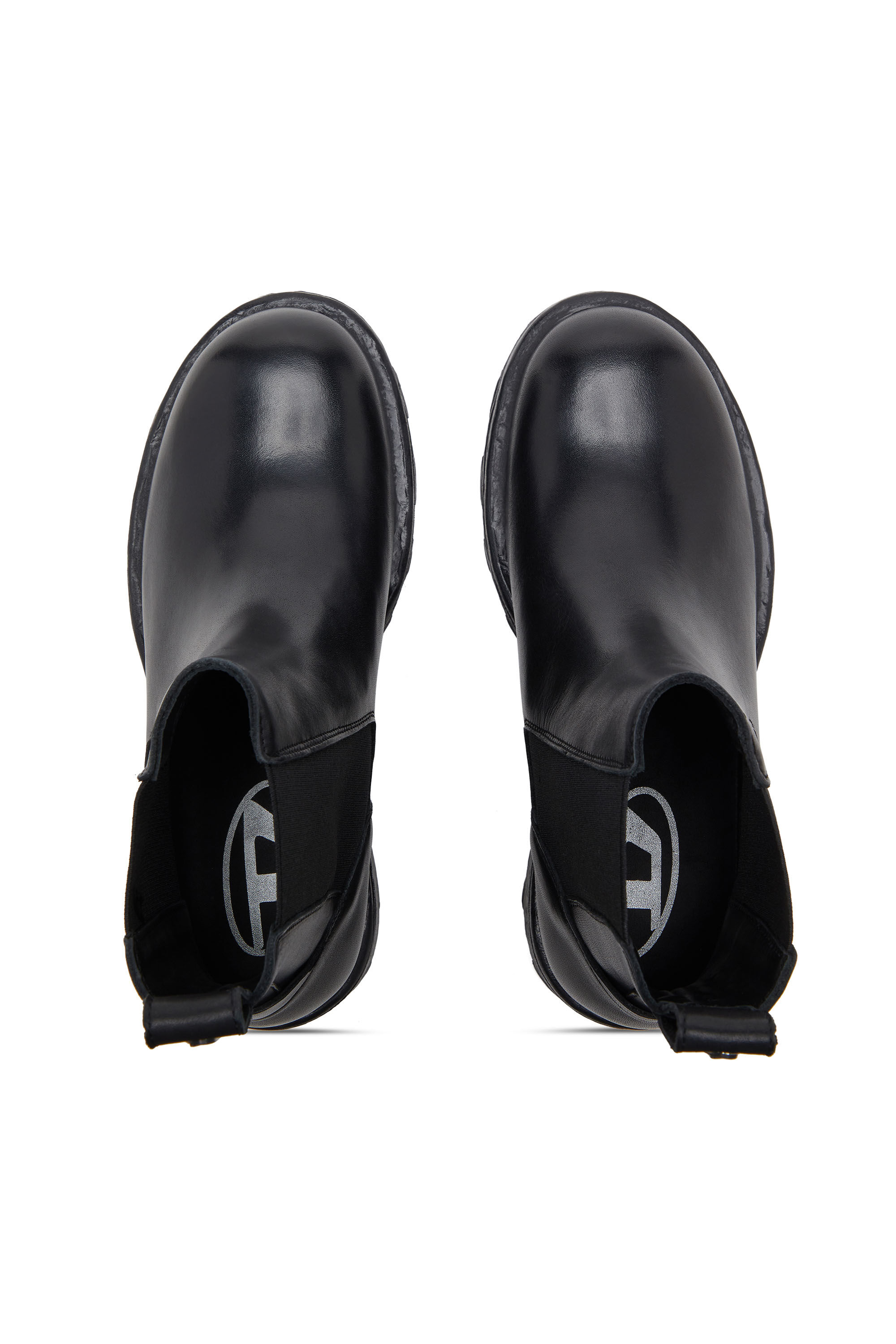 Men's D-Hammer-Chelsea boots in leather | Black | Diesel TR