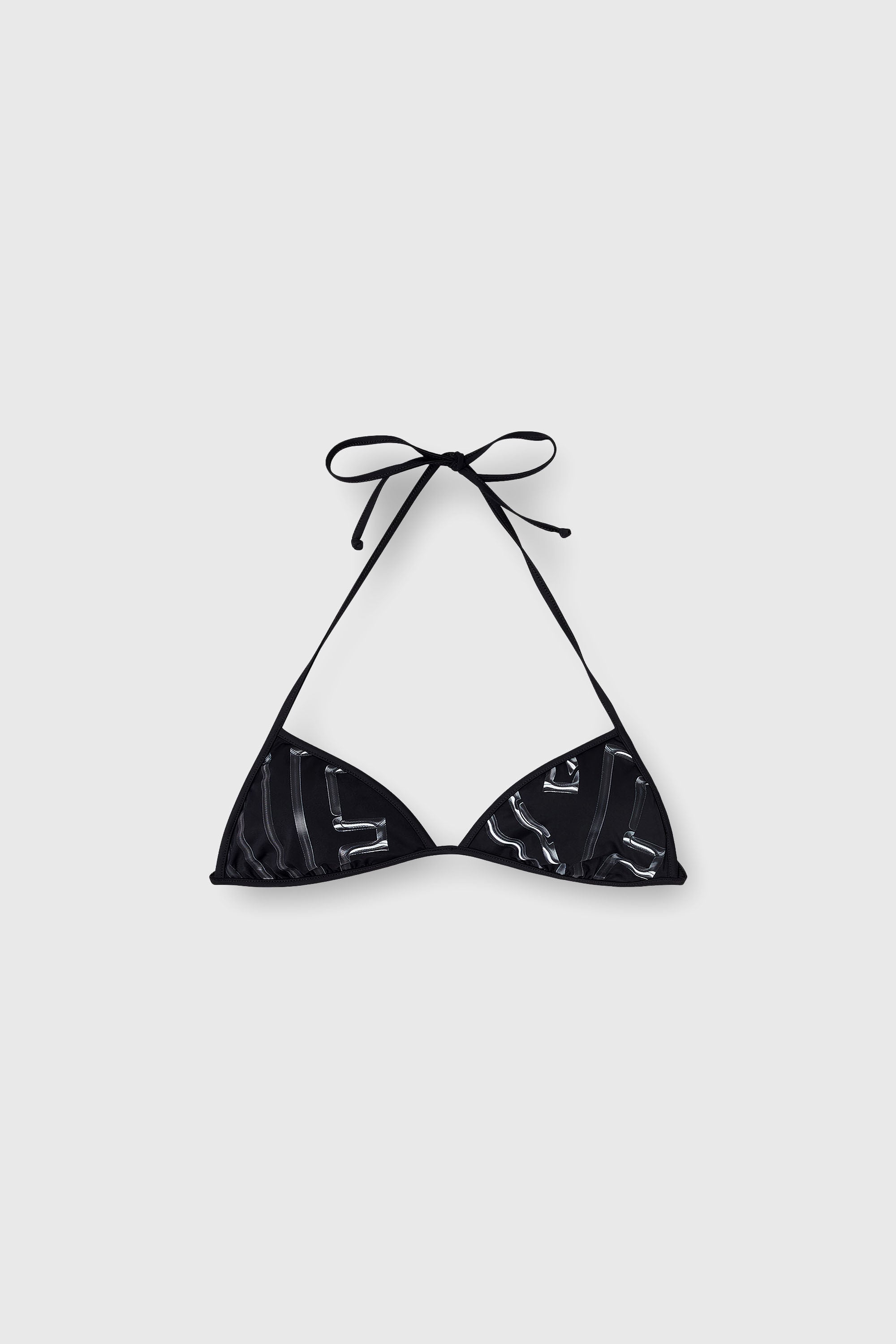 Diesel - KATE-D-CORE, Woman's Bikini top with graphic print in Black - 4