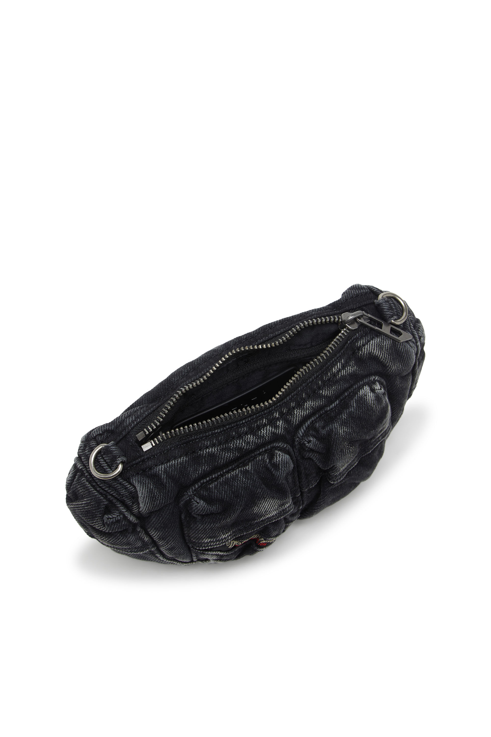 Women's Multi-Pkts - Small multipocket bag in washed denim | Grey