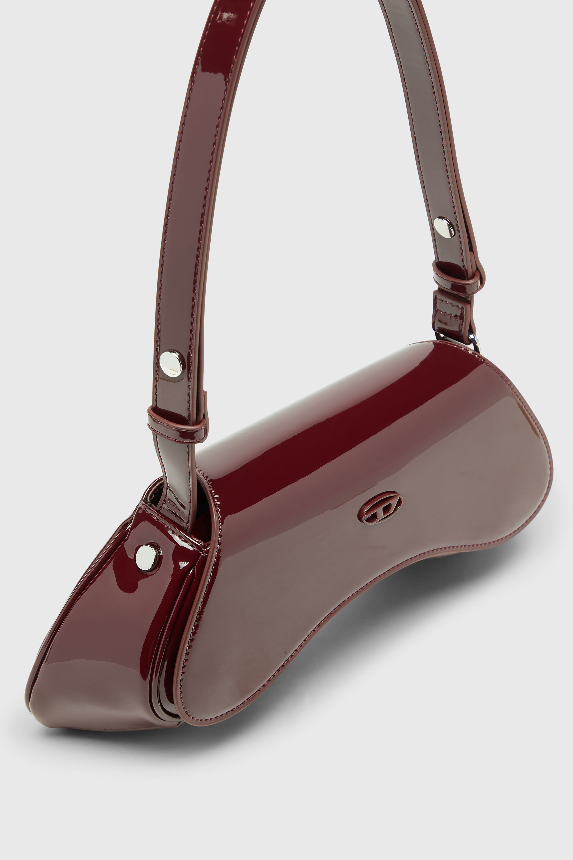 希少カラー DIESEL ボディバッグ 水彩グラフィック 2way レッド Women's Play-Glossy crossbody bag | Red | Diesel {{Country}}