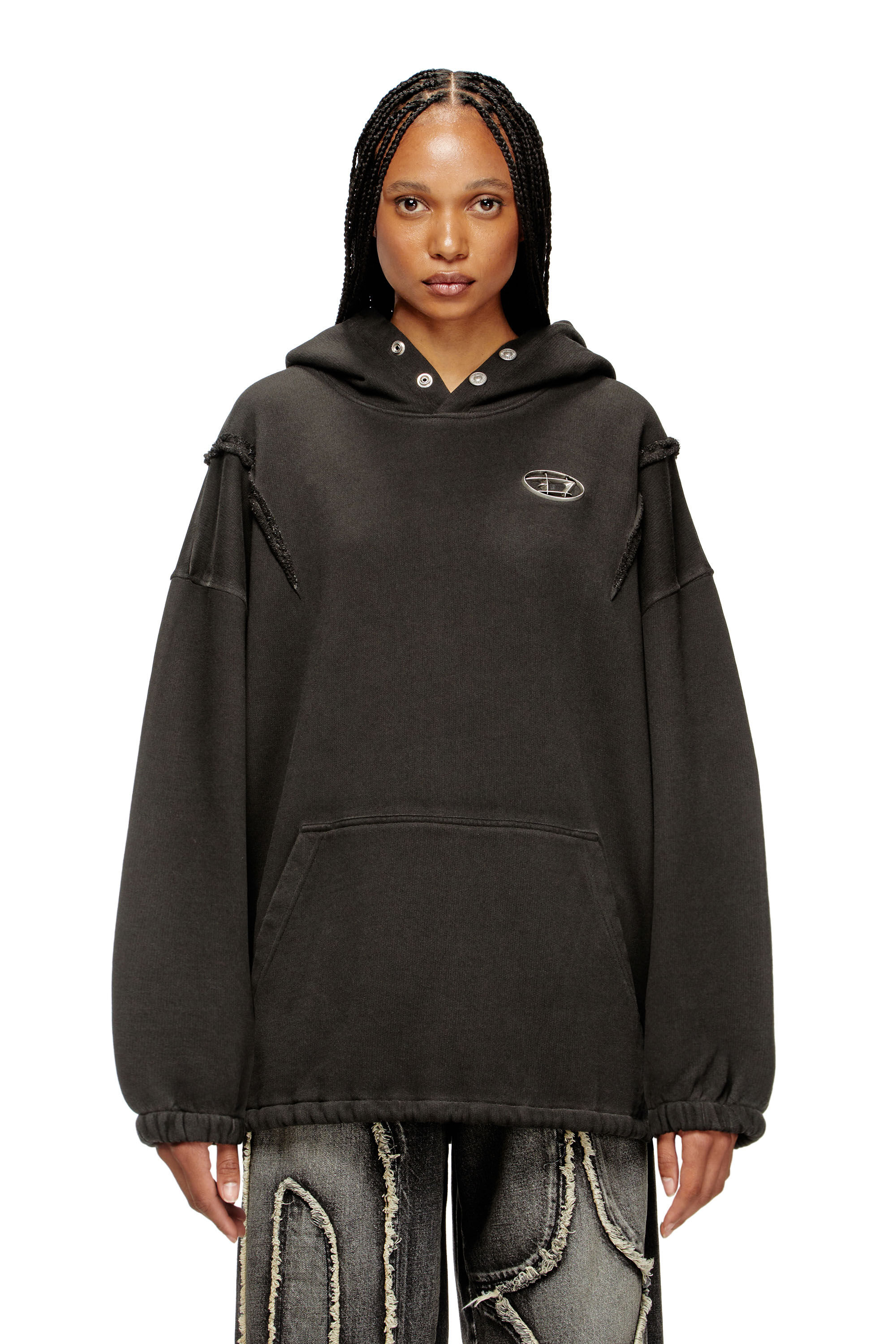 S-THUG-HOODIE, Black