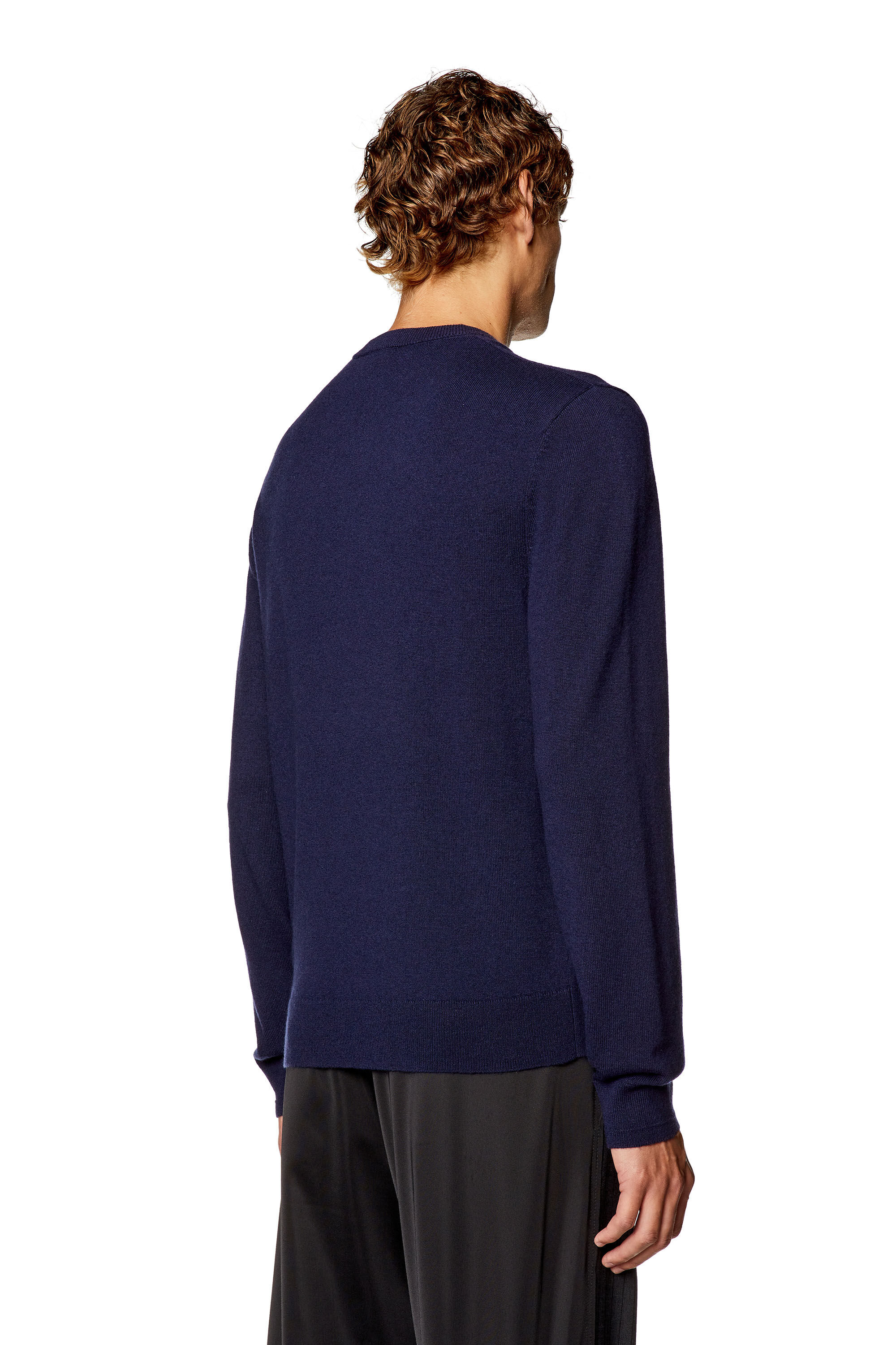 Men's Wool and cashmere jumper | Blue | Diesel Men's Wool and cashmere jumper | Blue | Diesel