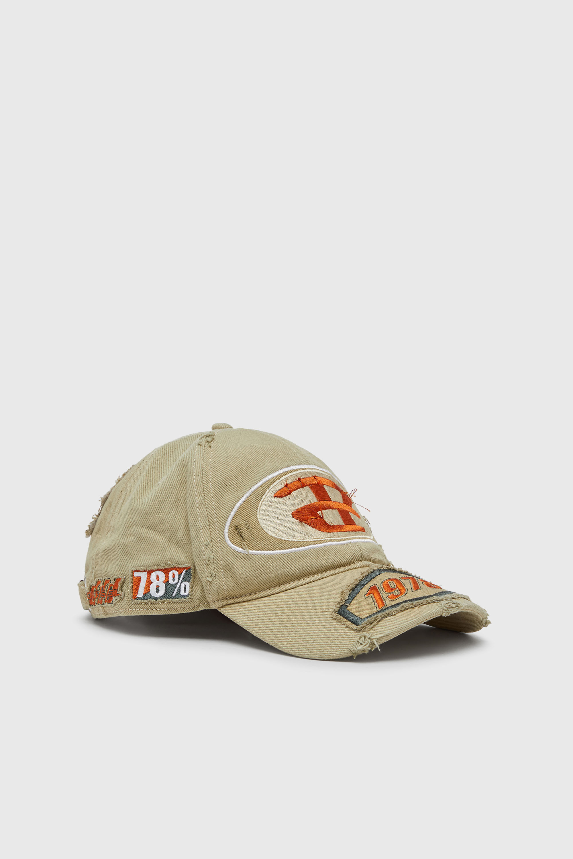 Women's Baseball cap with embroidered patches | Brown | Diesel