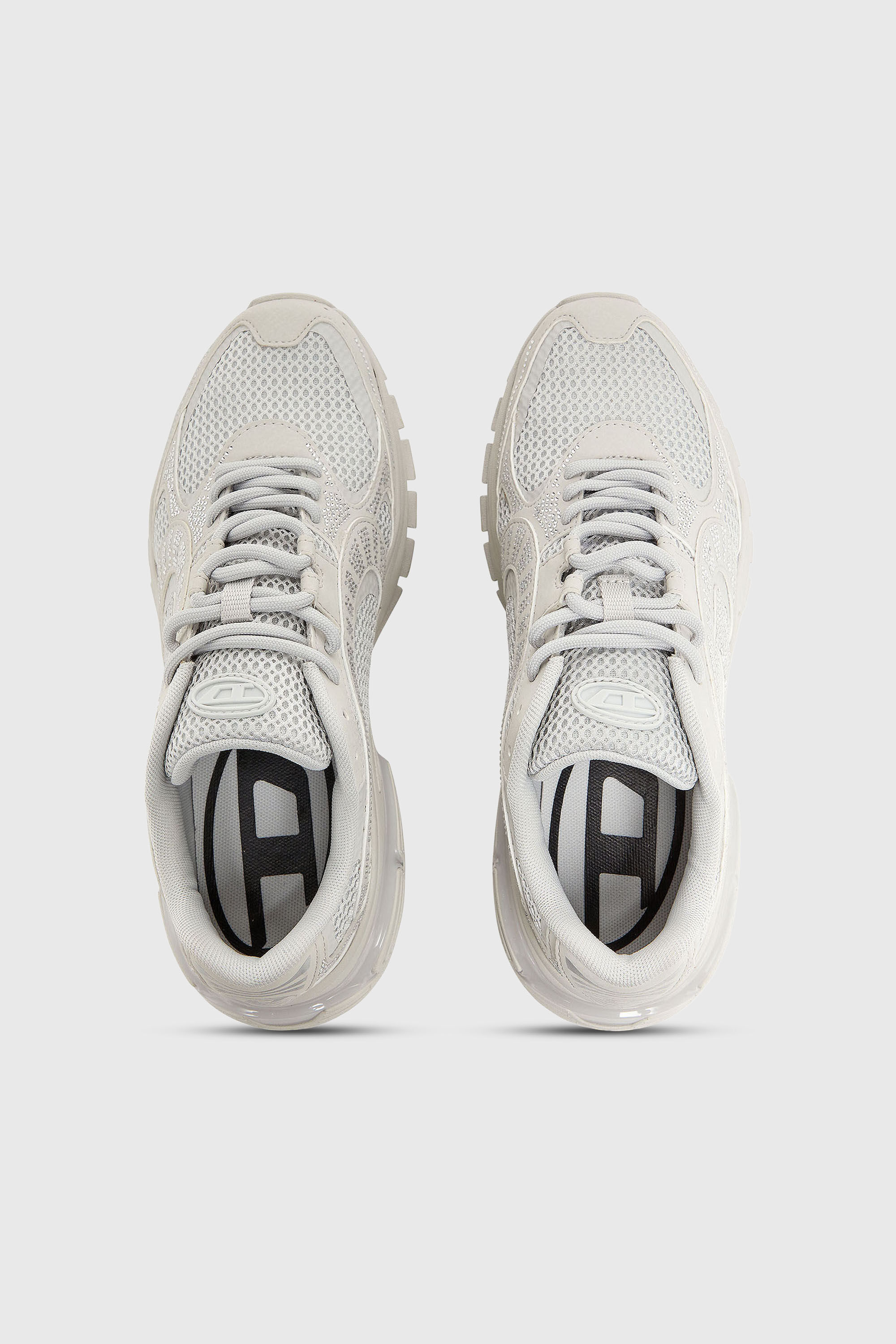 Diesel - S-PRO-V-DENSE LOW W, Woman's S-Pro-V-Dense - Mesh sneakers with crystals in White - 4