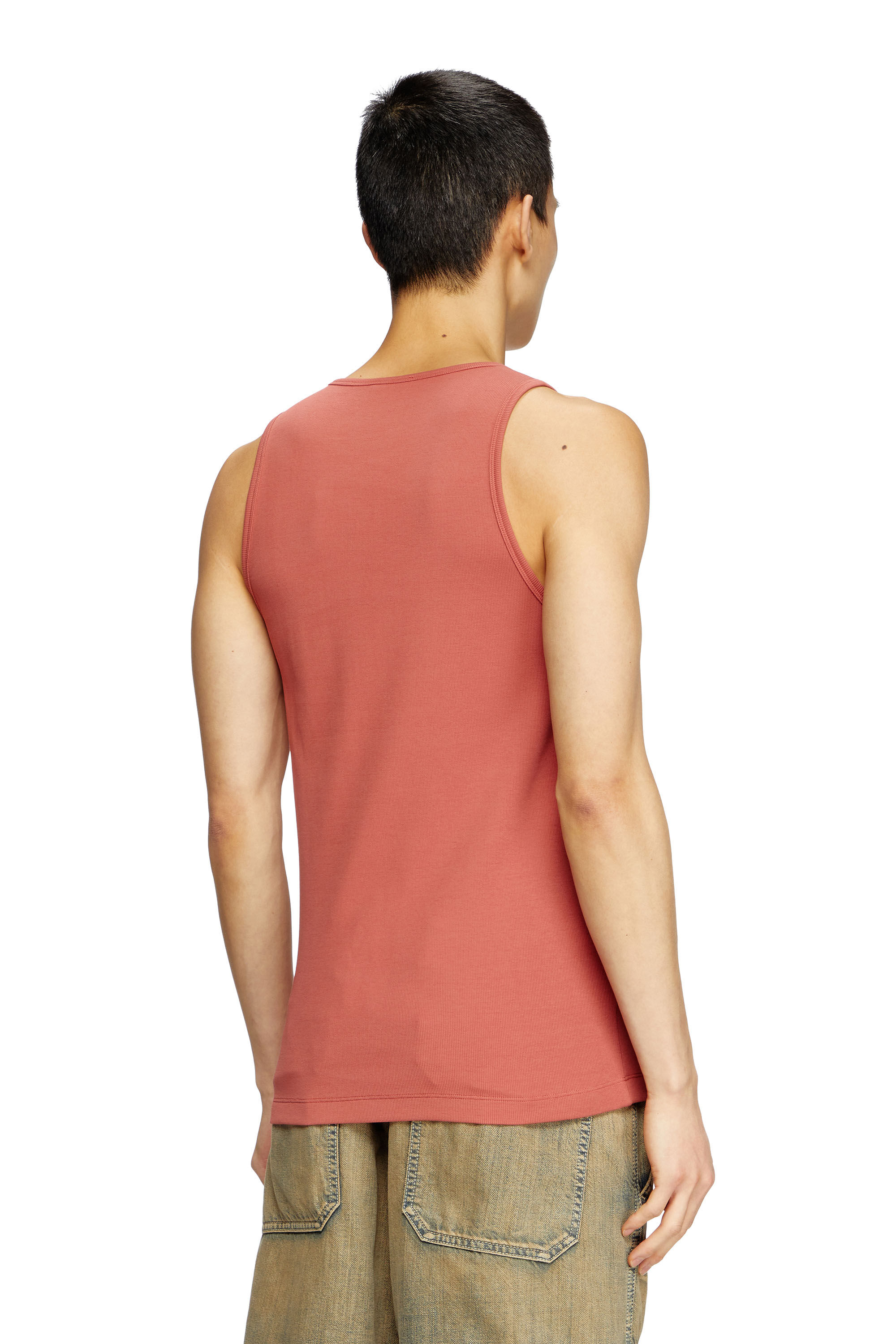 Diesel - T-LIFTY-D, Man's Tank top with mini D logo patch in null - 4