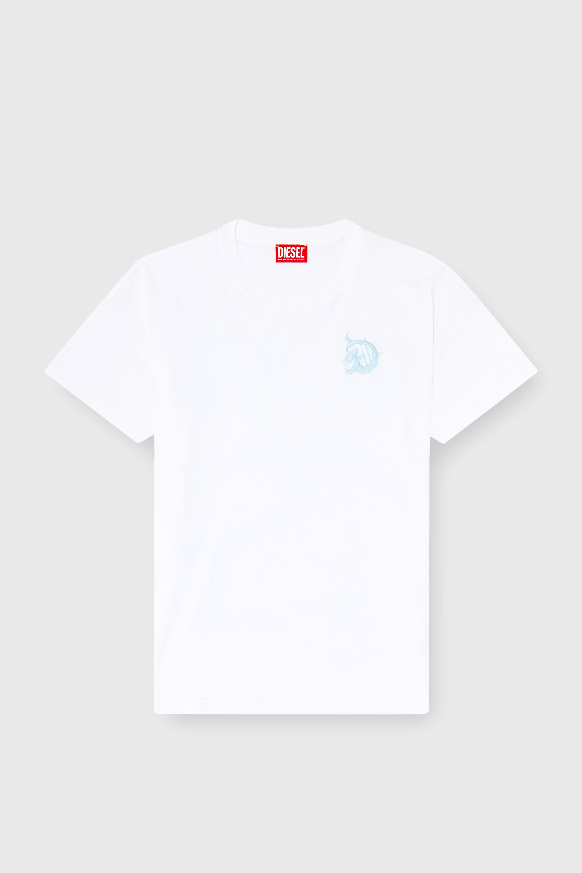 Diesel - T-BOXT-AA11, Man's Jersey T-shirt with flocked print in White - 2