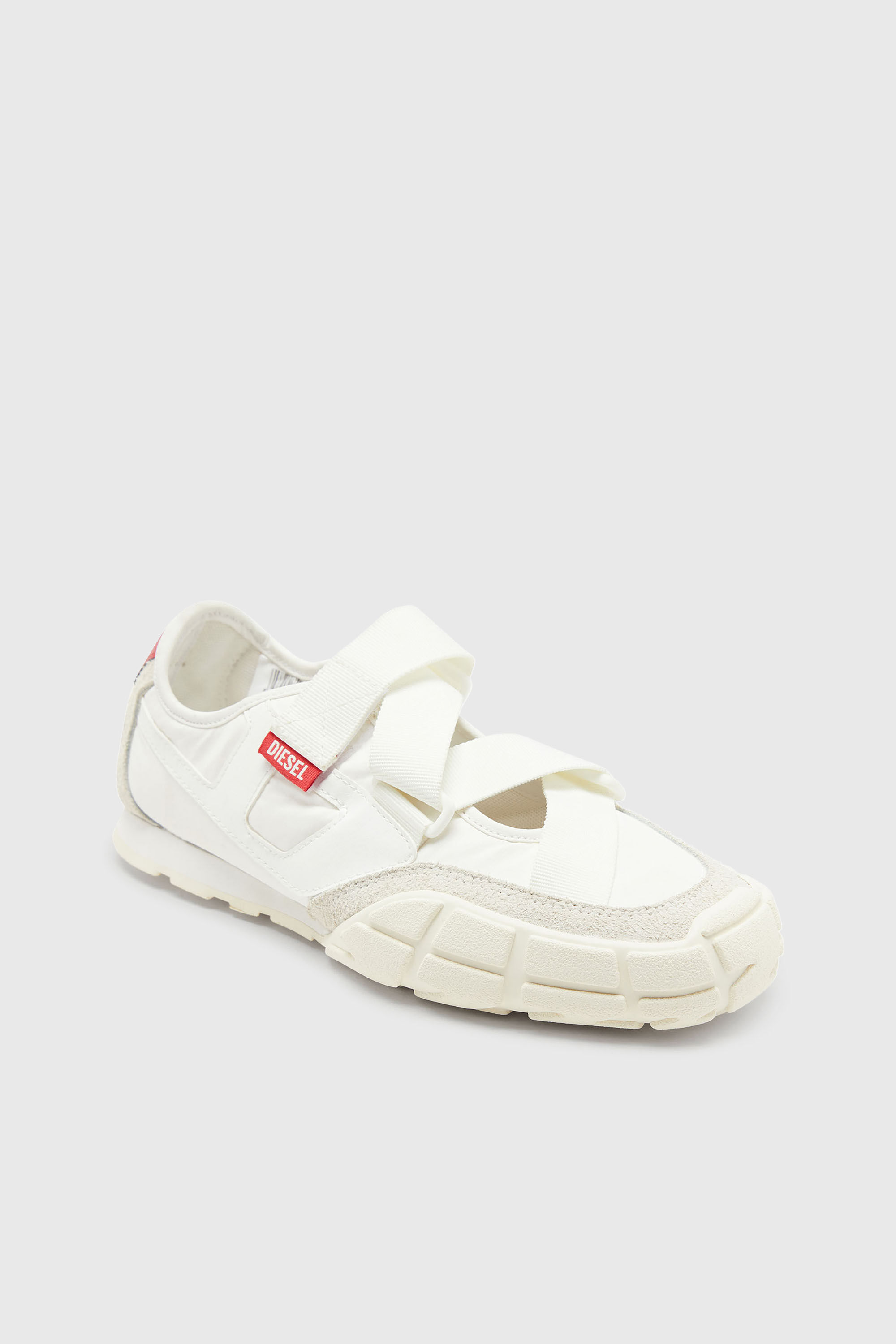 Diesel - S-PAGODHA SLIP-ON W, Woman's S-Pagodha-Tongue-free strap sneakers in ripstop in White - 6