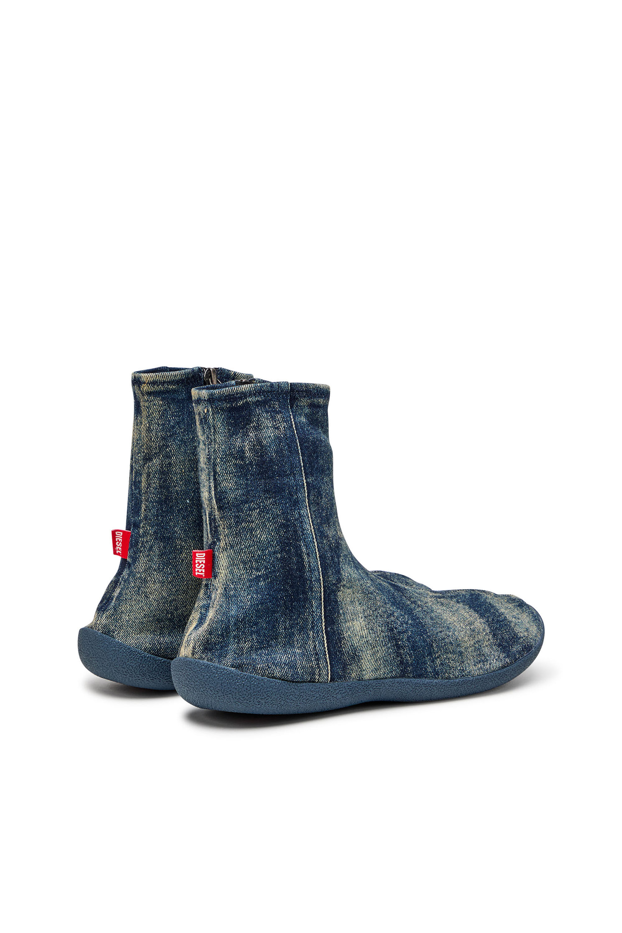 Men's D-Shock Bt-Socks boots in solarised denim | Blue | Diesel