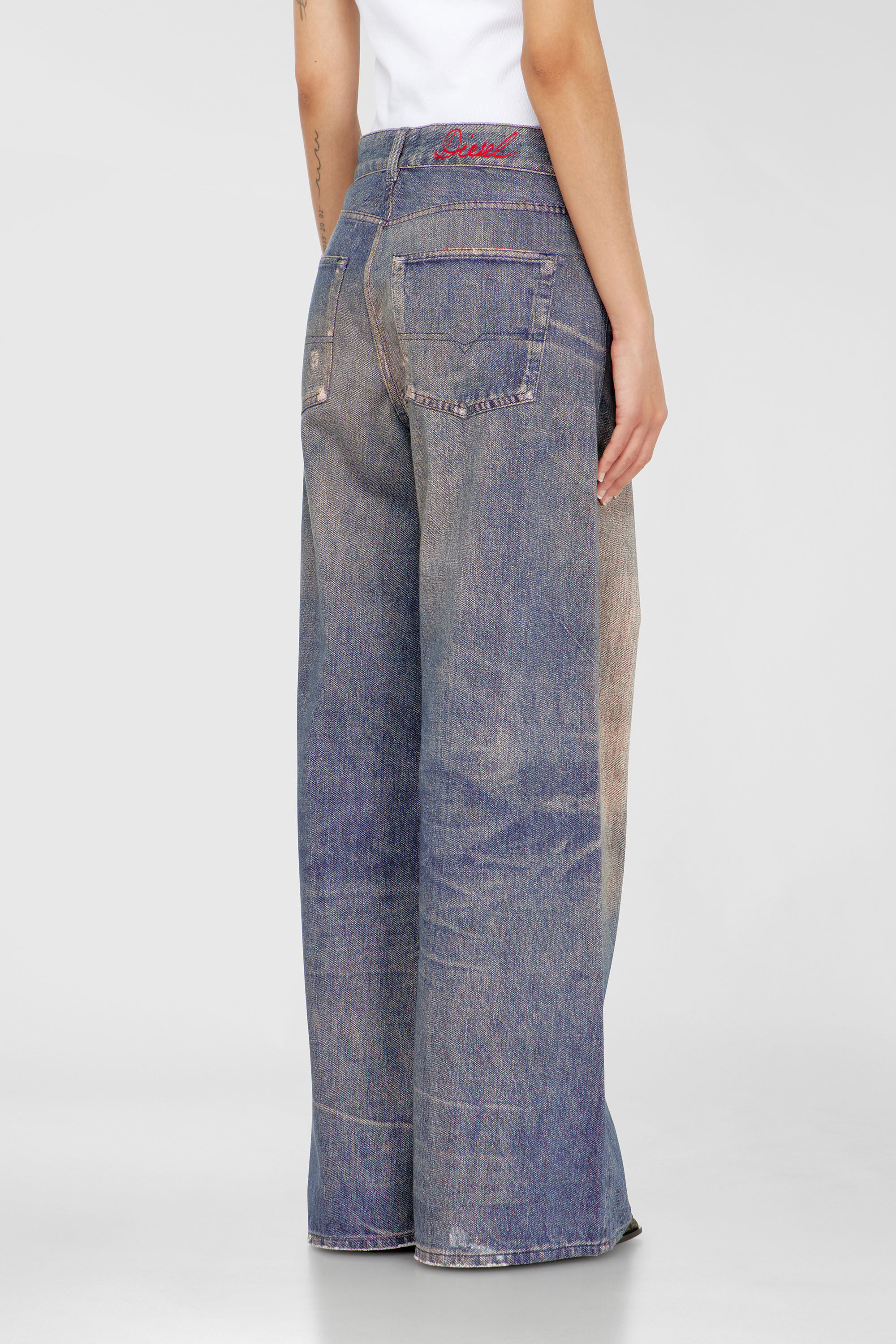 Diesel - Woman's Relaxed Jeans 1996 D-Sire 09P95, Dark Blue - 5