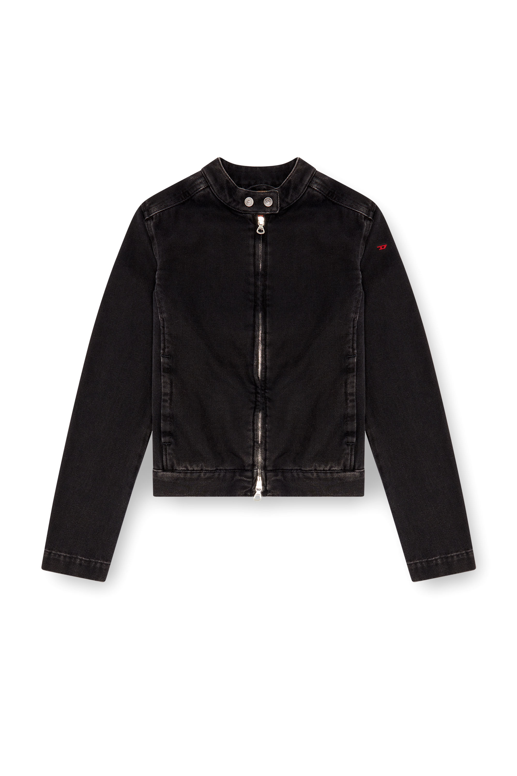 Diesel denim biker jacket store