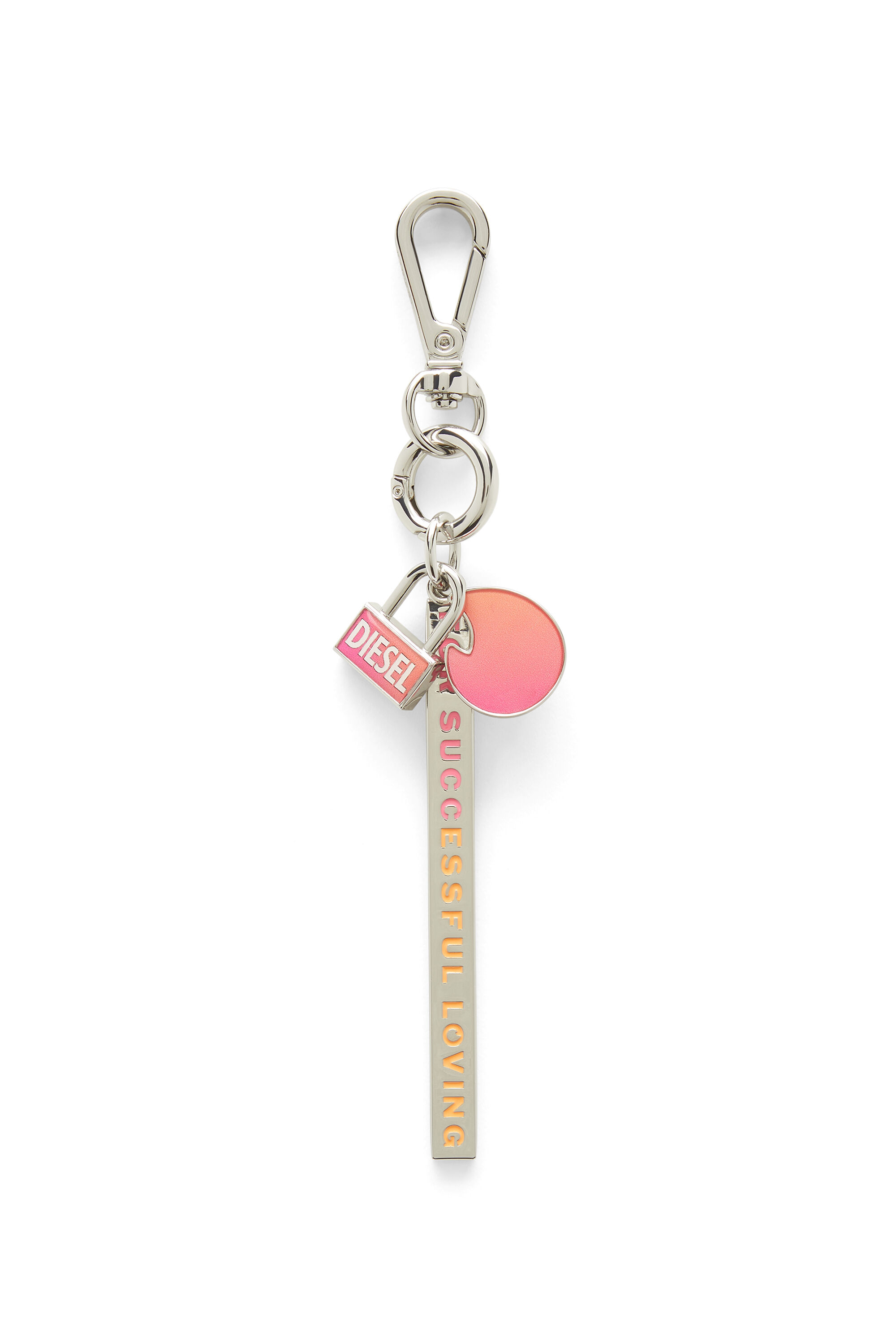 TINDER CHARM, Silver/Pink