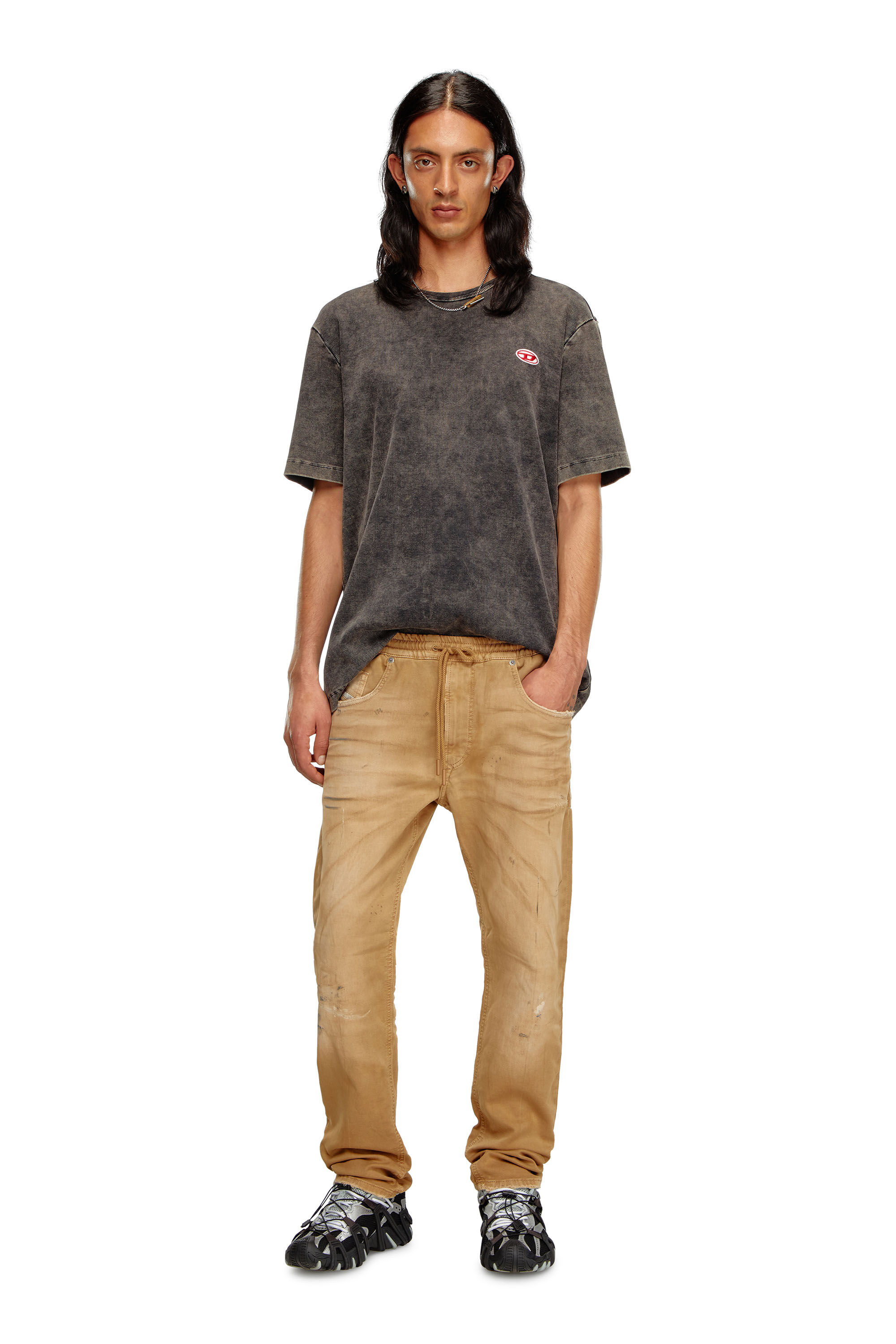 Men's Regular Jeans | Brown | Diesel 2030 D-Krooley Joggjeans®