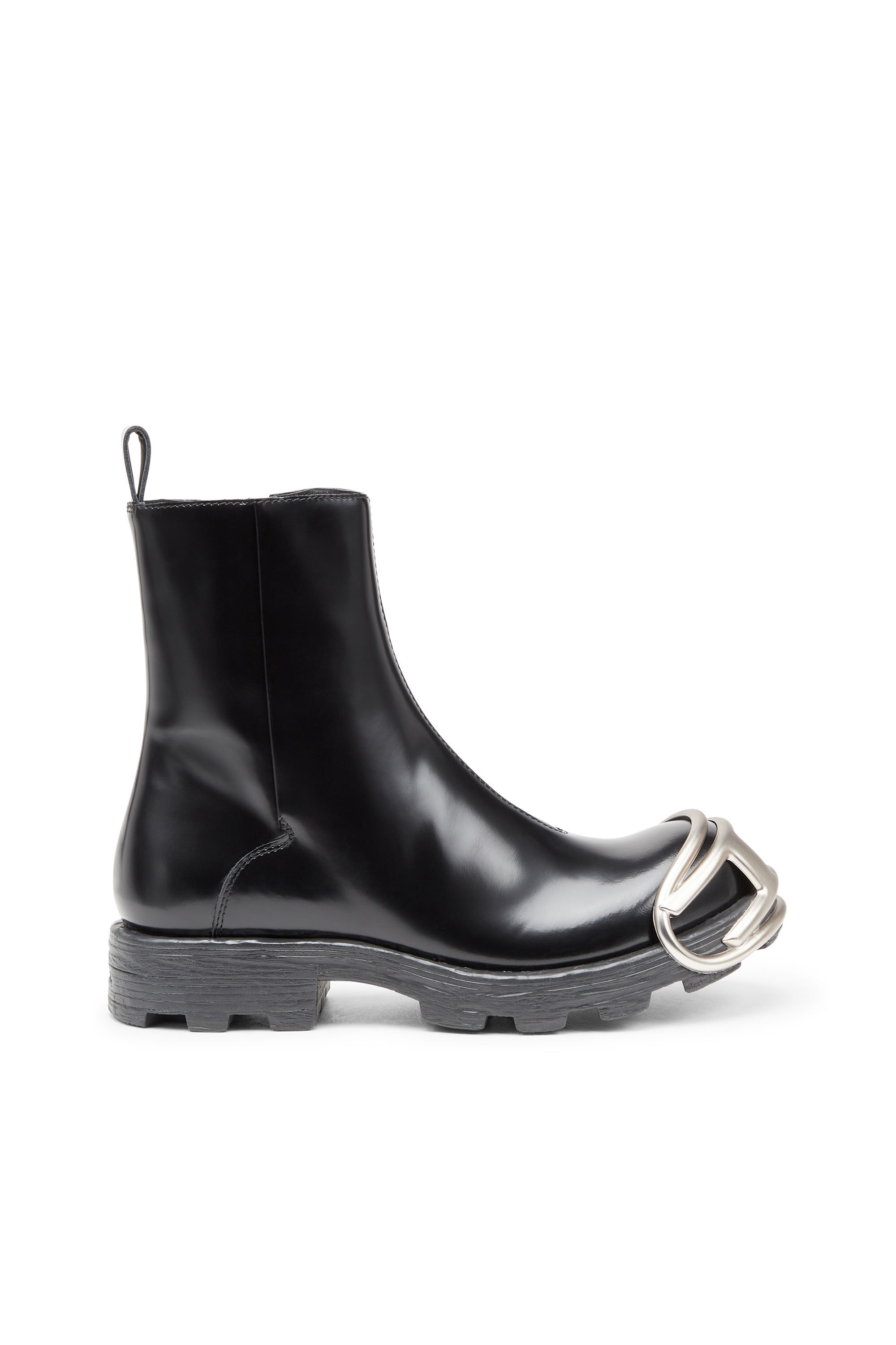 Men's D-Hammer-Leather Chelsea boots with Oval D toe caps | Black 