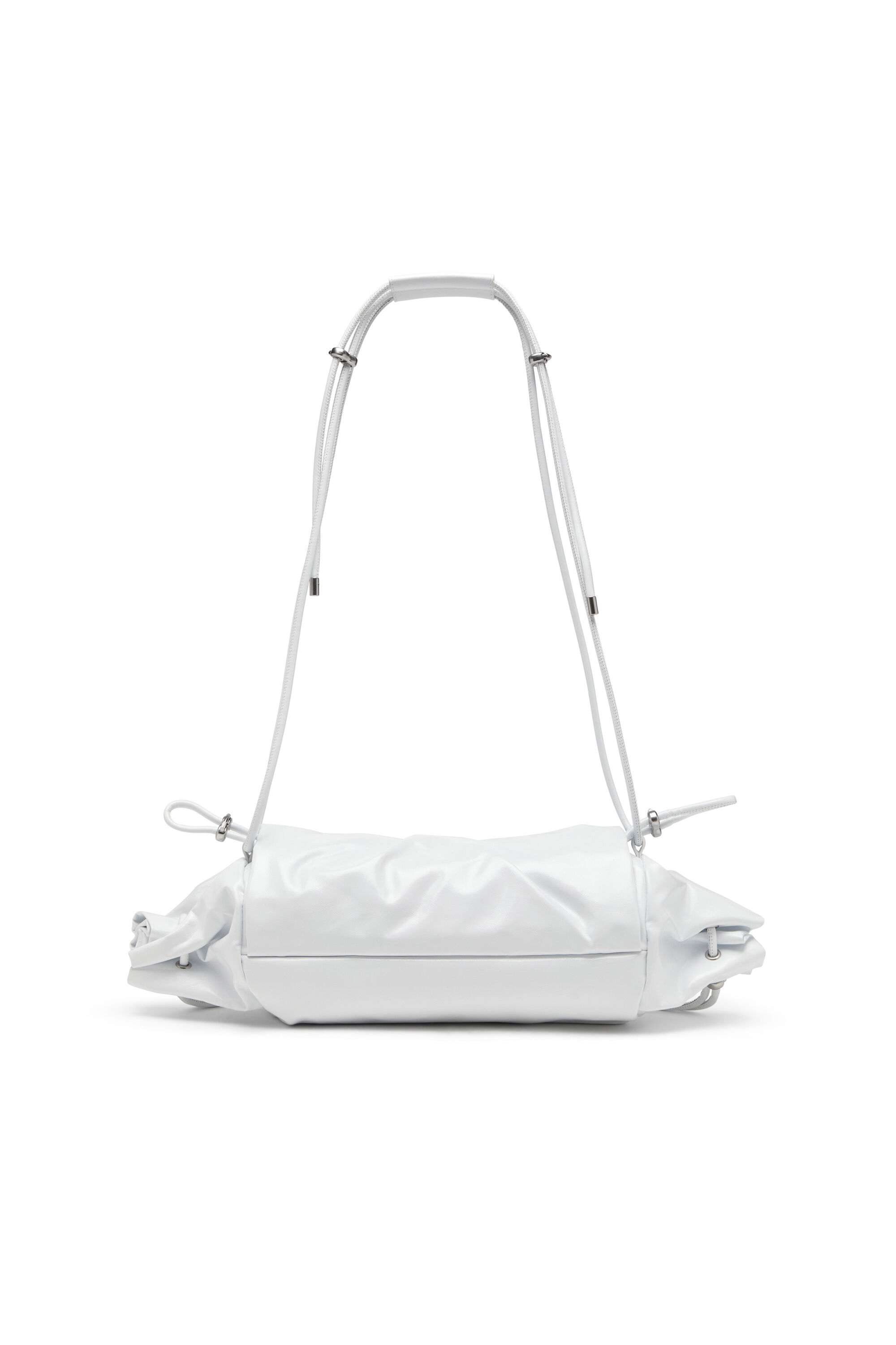 DIESEL ☆ Scrunch-D M-Shoulder bag in shiny leather Women's Scrunch-D M-Shoulder bag in shiny leather | Black