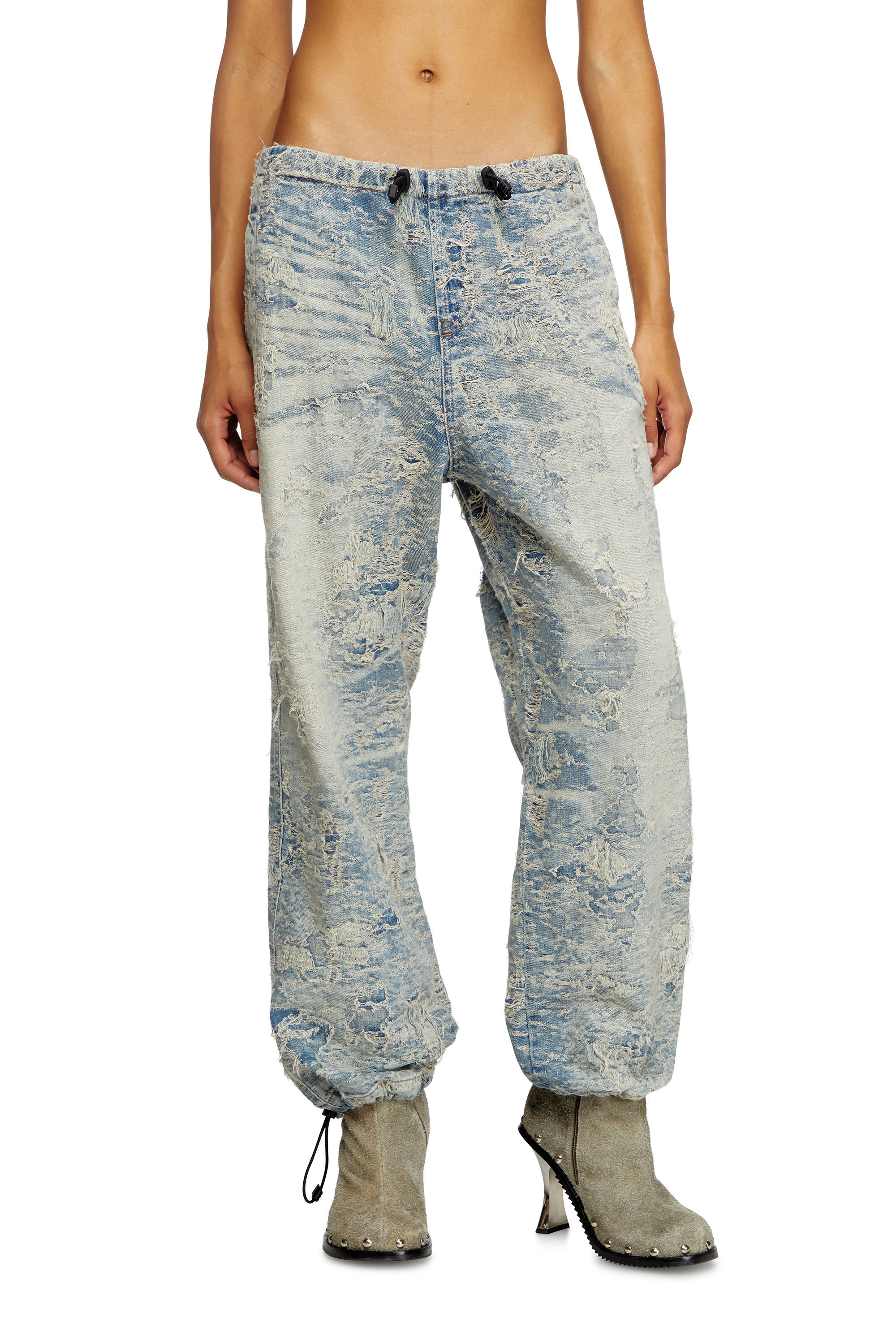Women's Relaxed Jeans | Light Blue | Diesel D-Martial