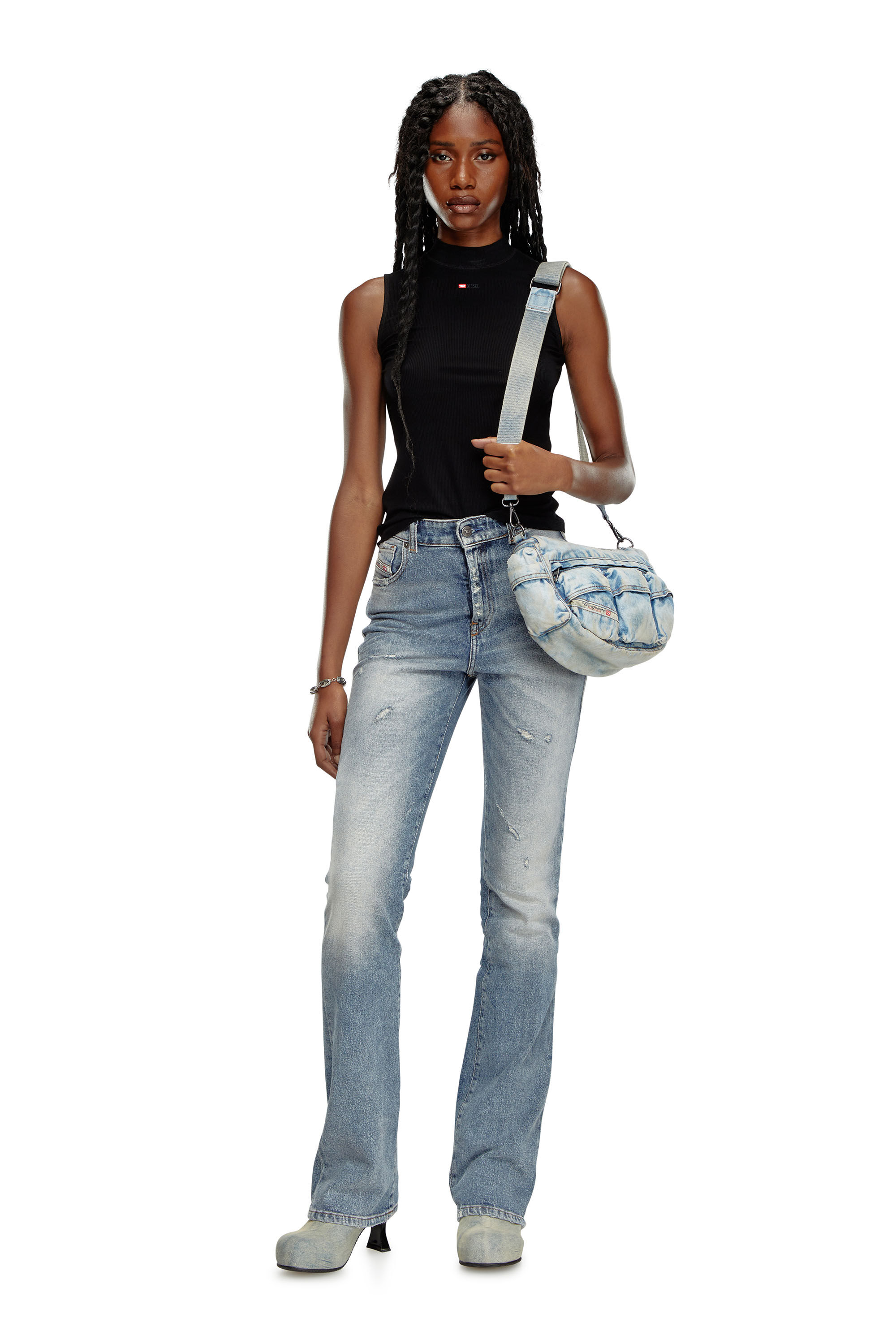 Bell Baby Rib Mock Neck Top Bell Baby Rib Mock Neck Top
