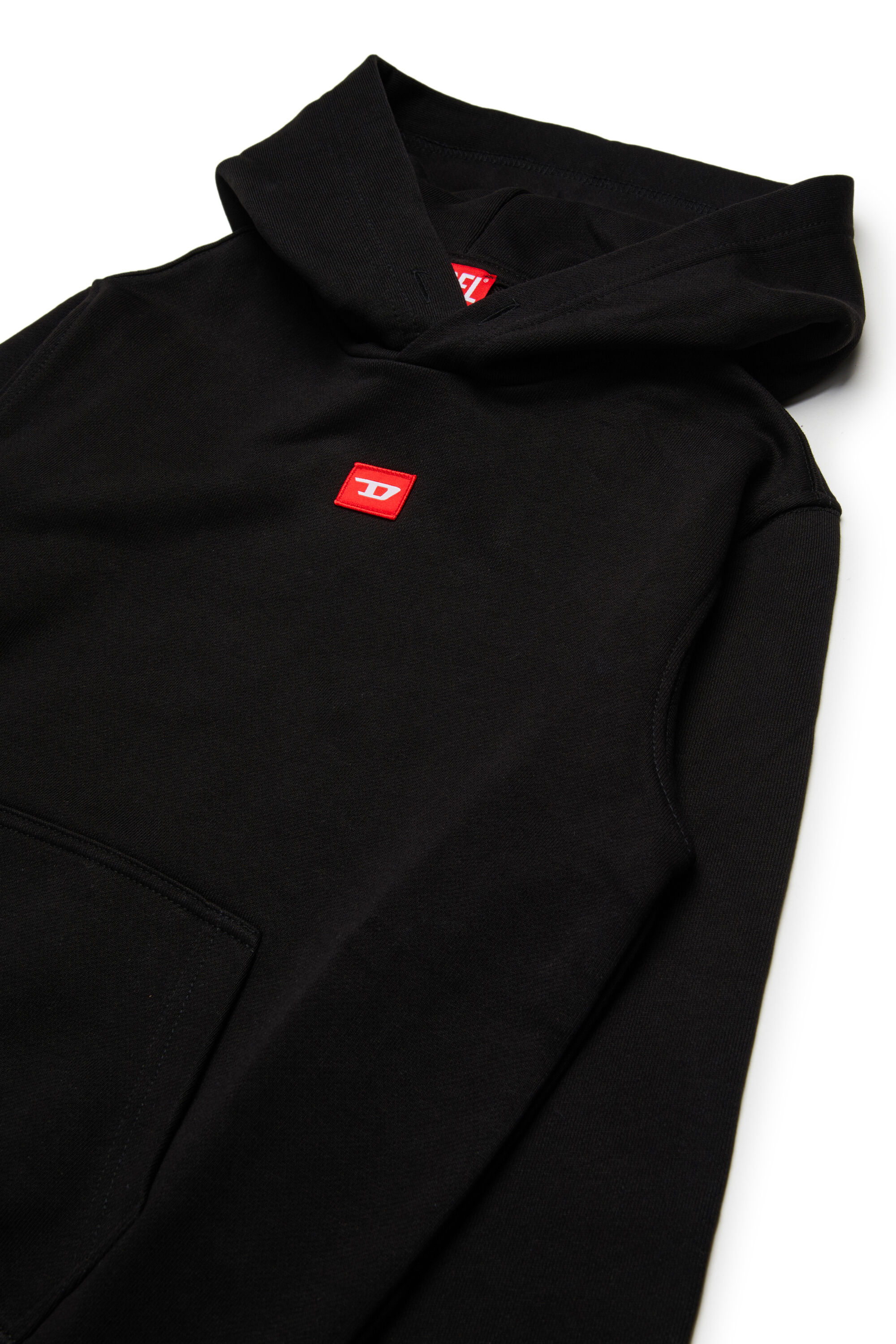 Diesel - SXGINHOOD OVER, Unisex's Cotton hoodie with patch in Black - 3