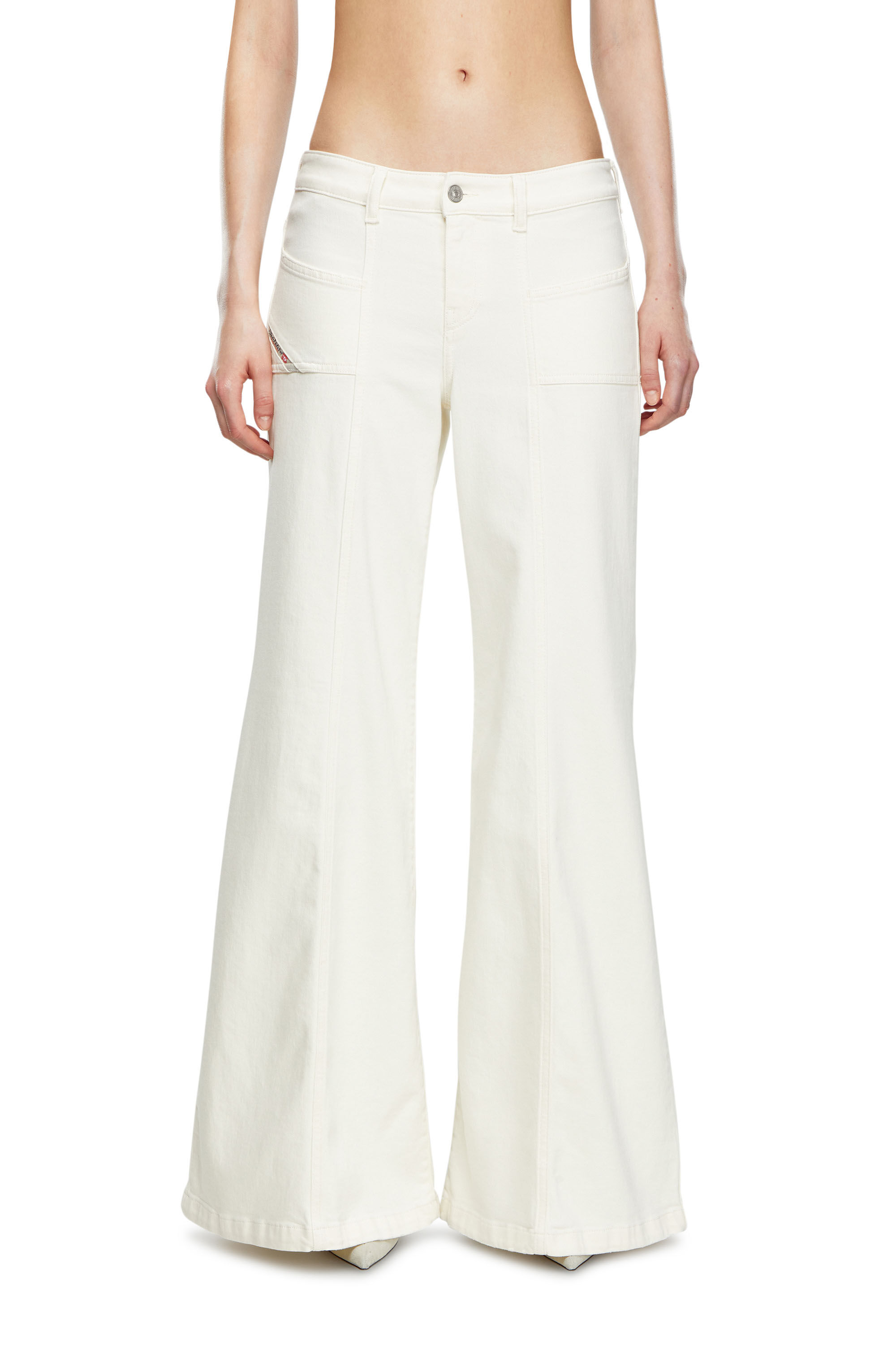 D-Akii Bootcut and Flare Jeans | White | Diesel
