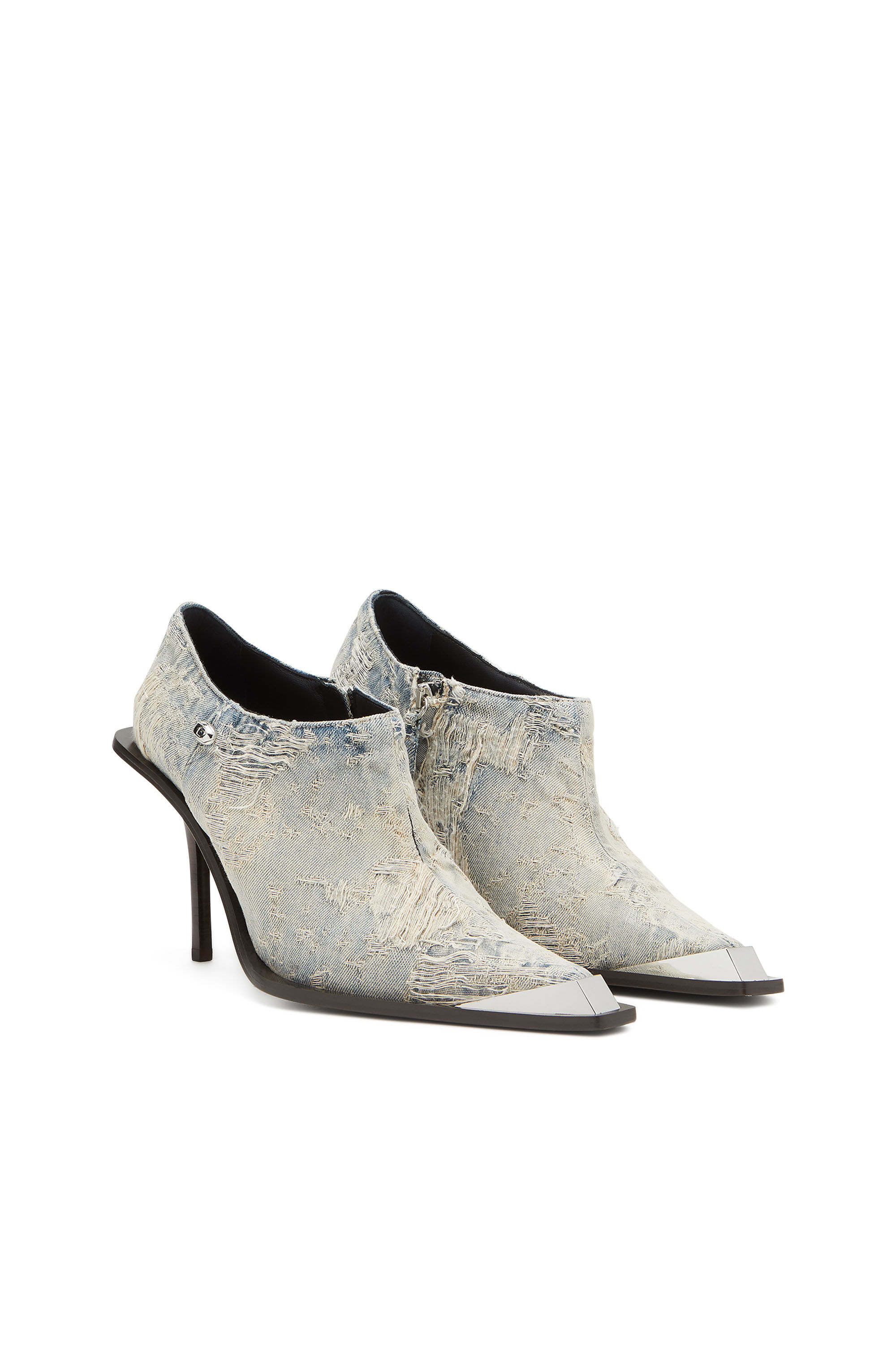 Women's D-Venus-Over-the-knee boots in faded denim | Blue | Diesel