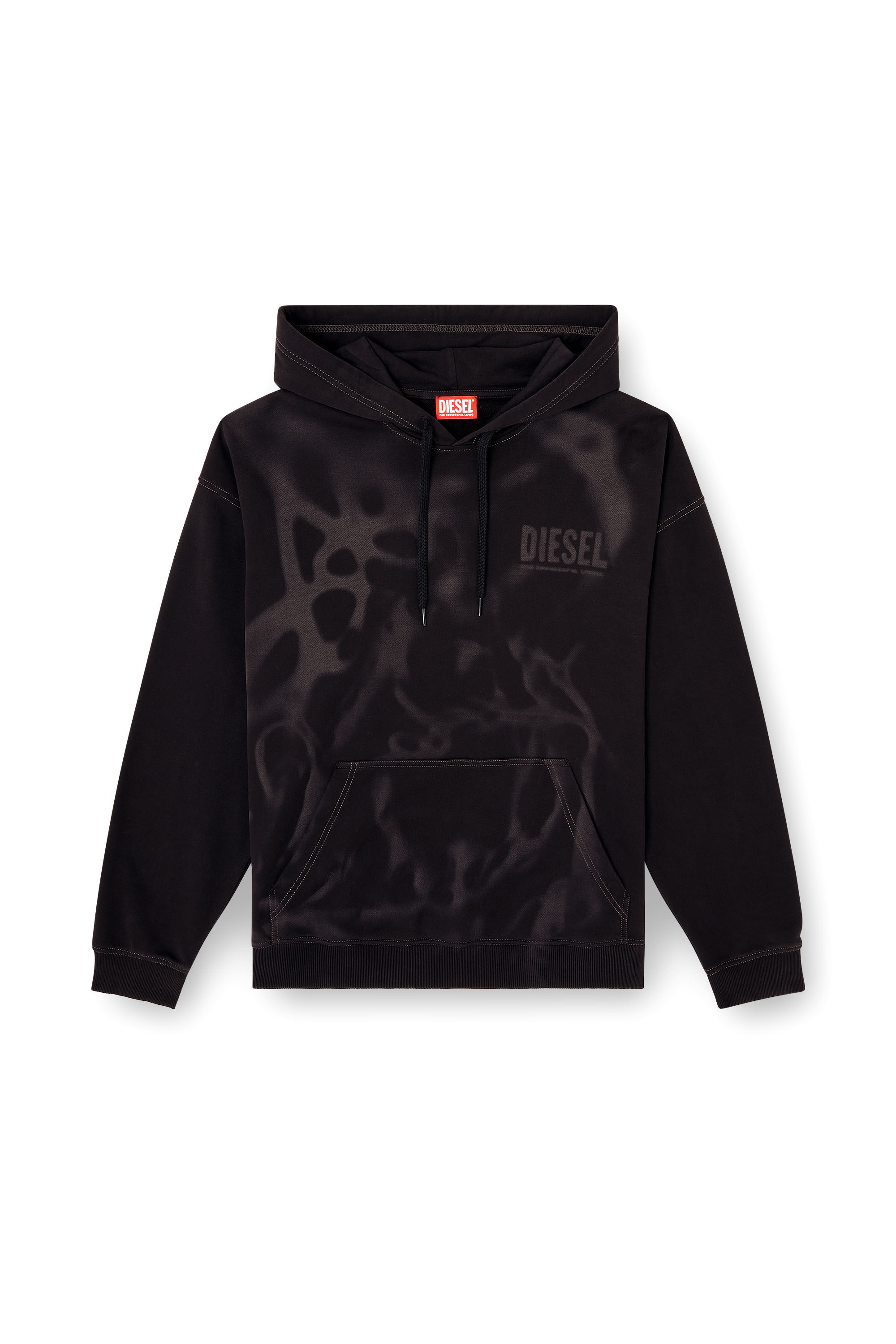 DIESEL新品未使用メンズS-boxt-hood-k3 XL定価¥22,440 Diesel Black S-Boxt-Hood-K3 Hoodie Diesel