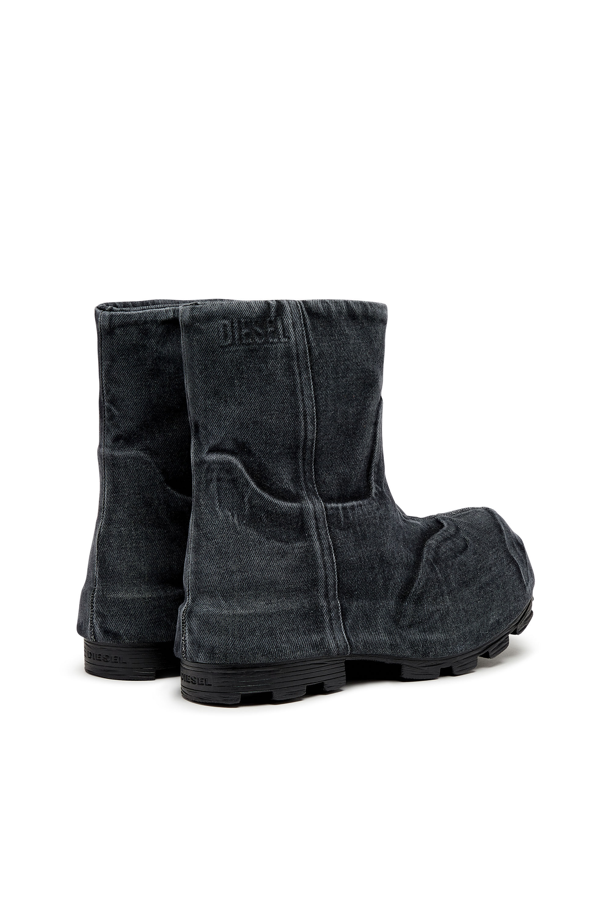 Women's D-Hammer-Chelsea boots in washed denim | Black | Diesel