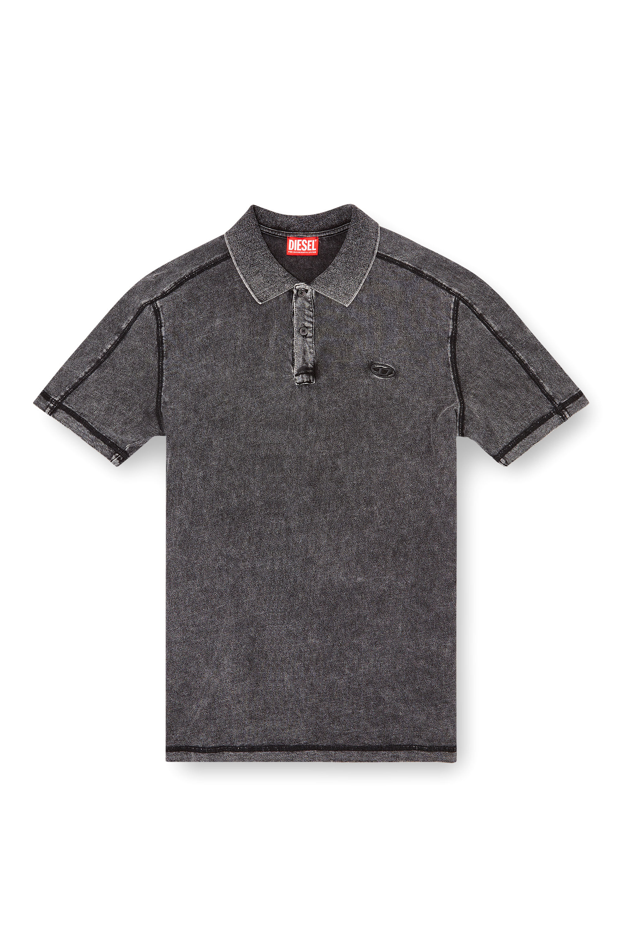 使い勝手の良い | shirt polo Denim-look Men's Black Diesel | トップス