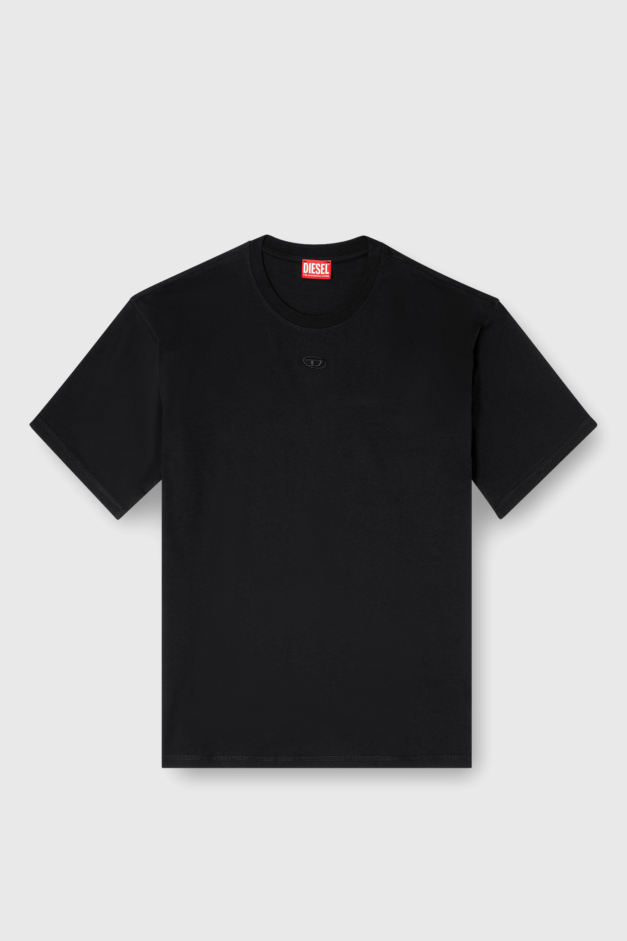 Diesel - T-LUCIEN-IHBI, Man's Relaxed T-shirt in organic cotton in Black - 2