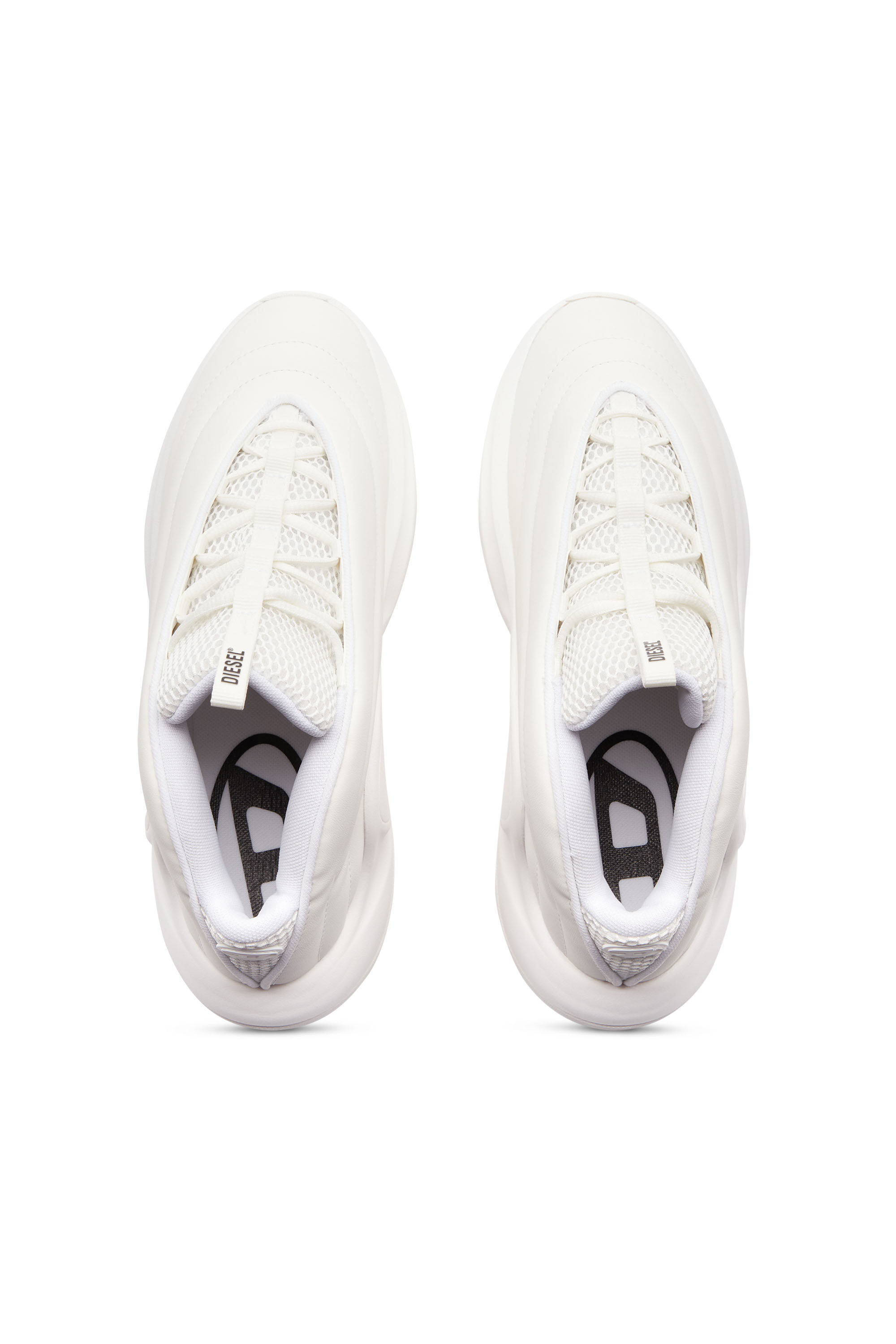 Women s S D Runner X Slip on sneakers with matte Oval D instep White Diesel