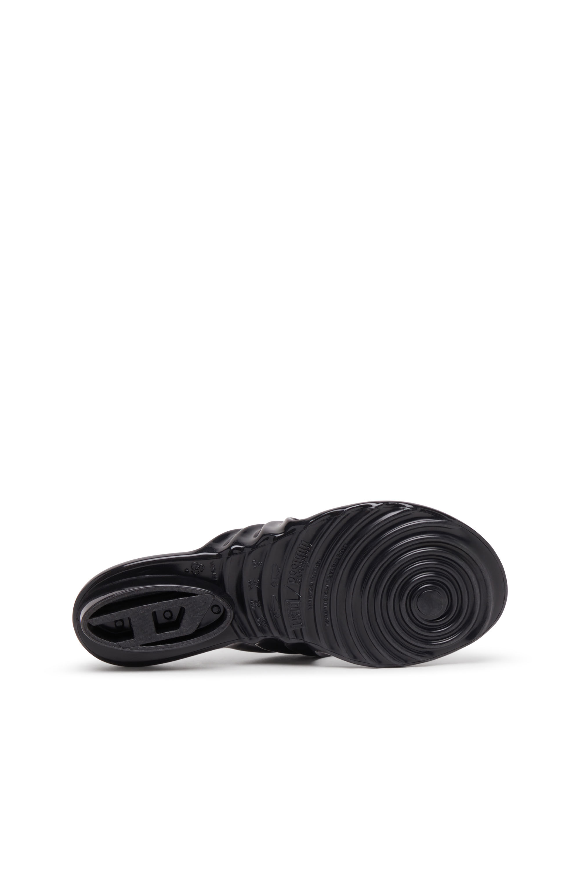 Women's Sculptural flip-flops in Melflex® | Black | Diesel {{Country}}