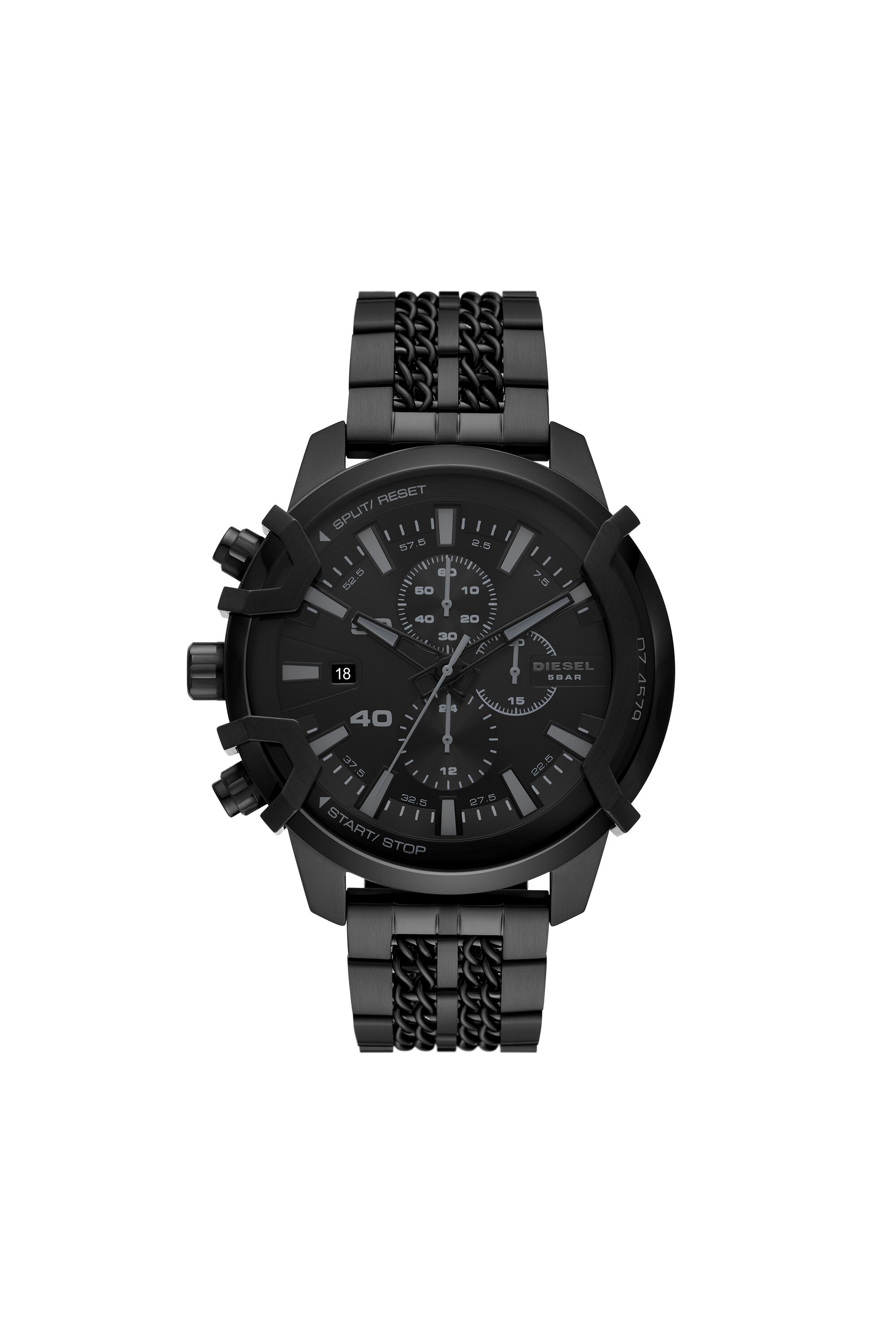 DZ4579 Man: Griffed Chronograph Stainless Steel Watch | Diesel