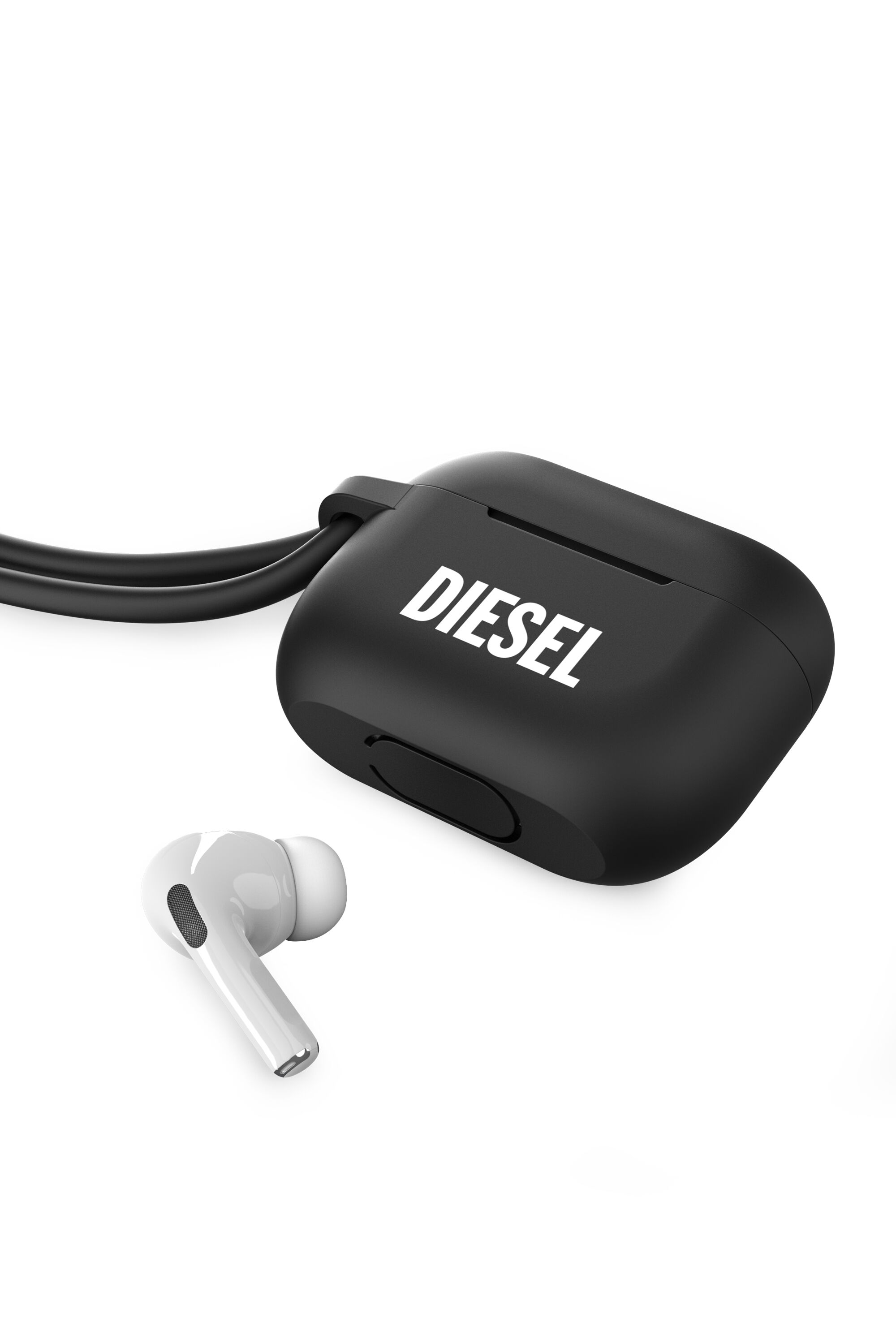 Women's Airpod case with lanyard for AirPods pro | Black | Diesel