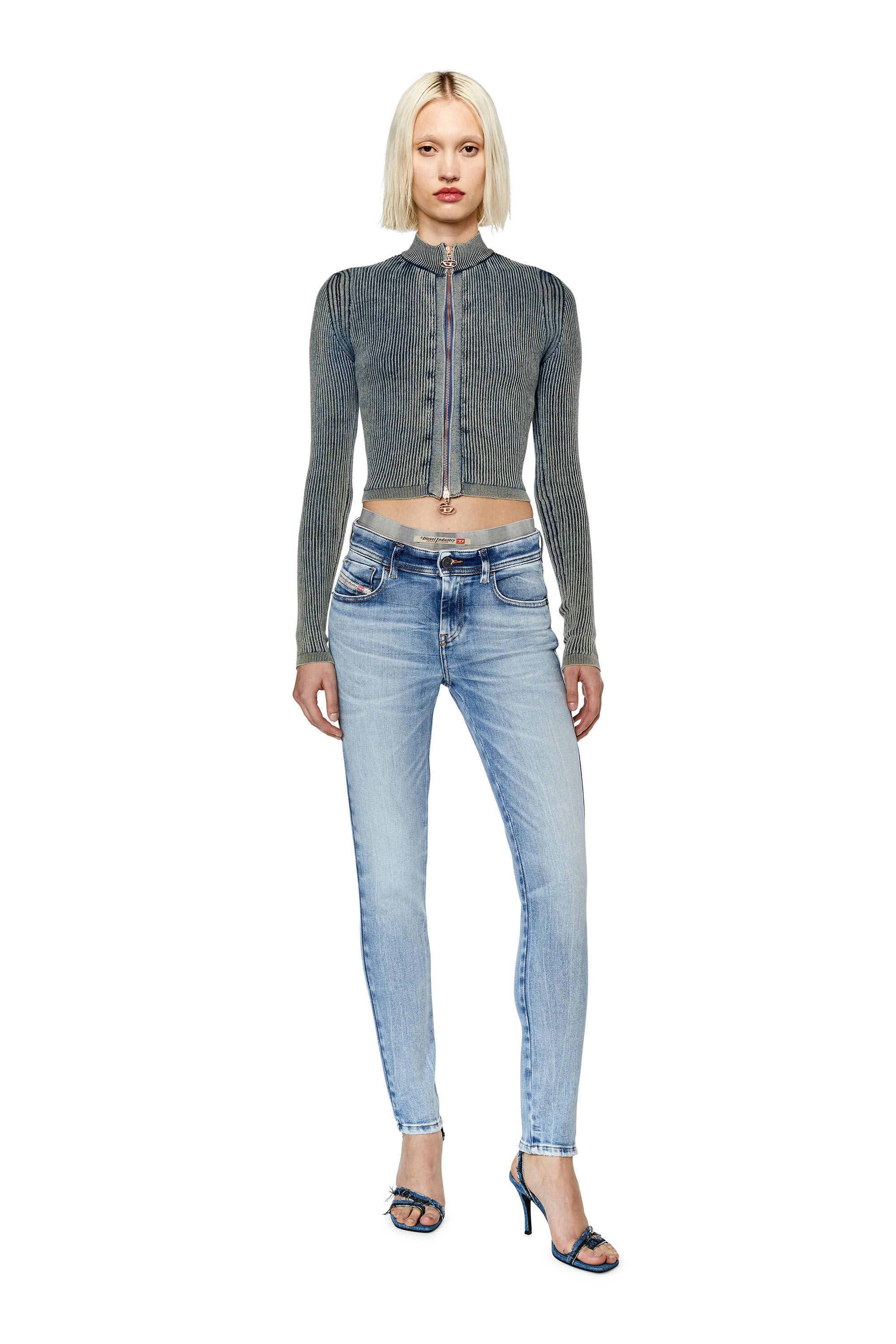 Women s Super skinny Jeans Light blue Diesel 2017 Slandy