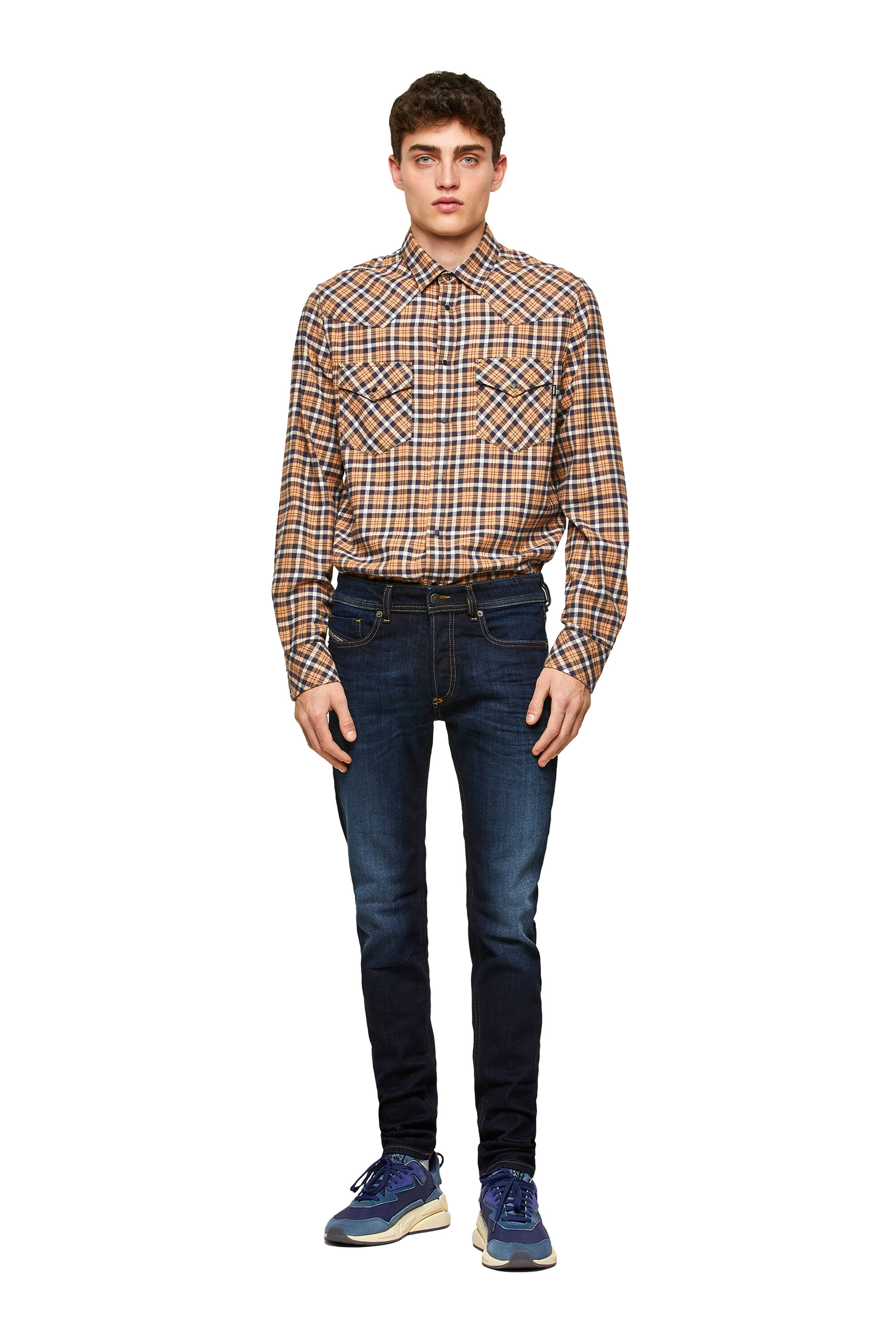 Sleenker 009EY Man: Skinny Dark blue Jeans | Diesel