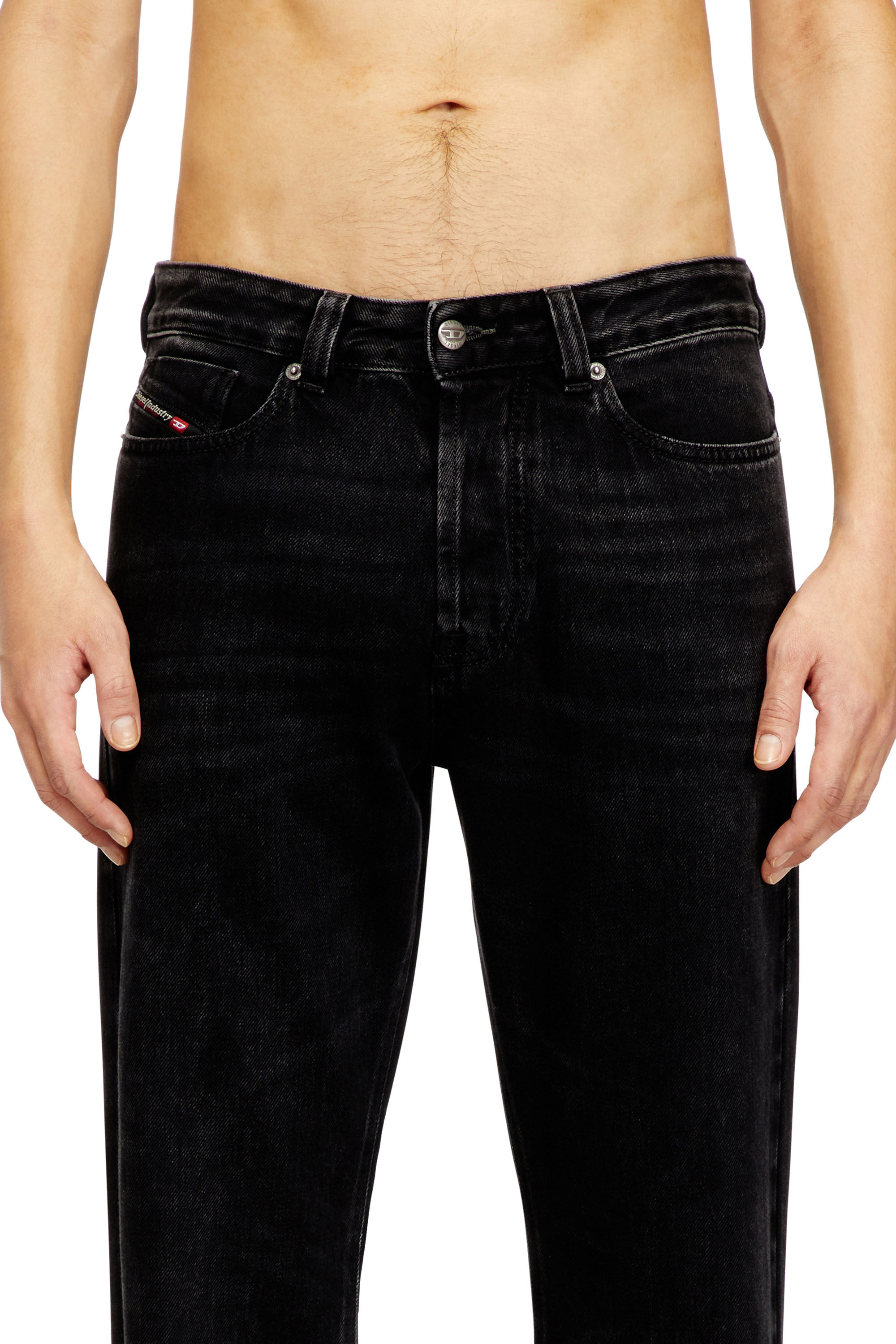DIESEL Relaxed Jeans D-Rise 09P09 ブラック Relaxed Jeans ローウエスト D-Rise | ブラック/ ダークグレー